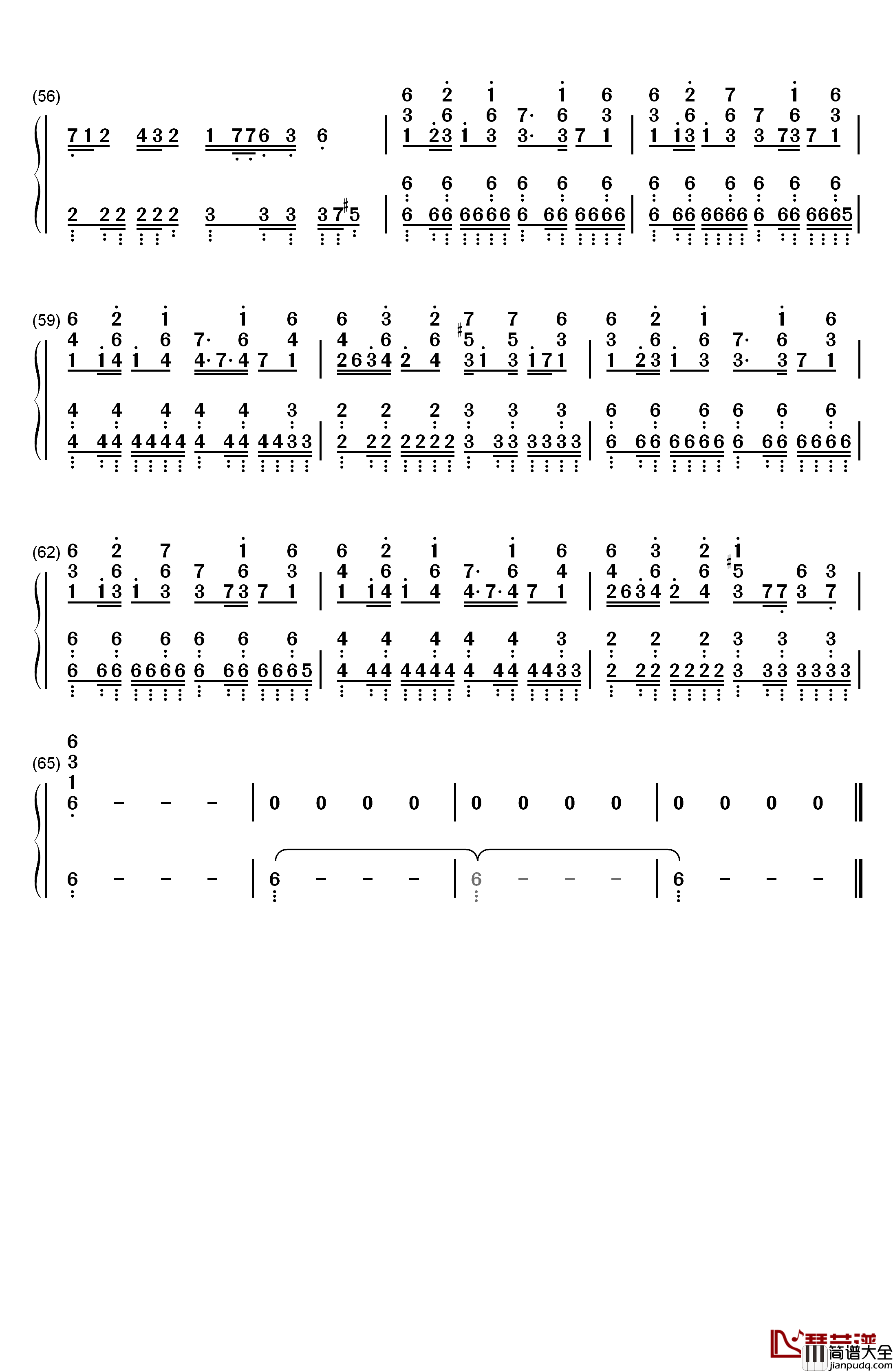 Hop钢琴简谱_数字双手_Azis