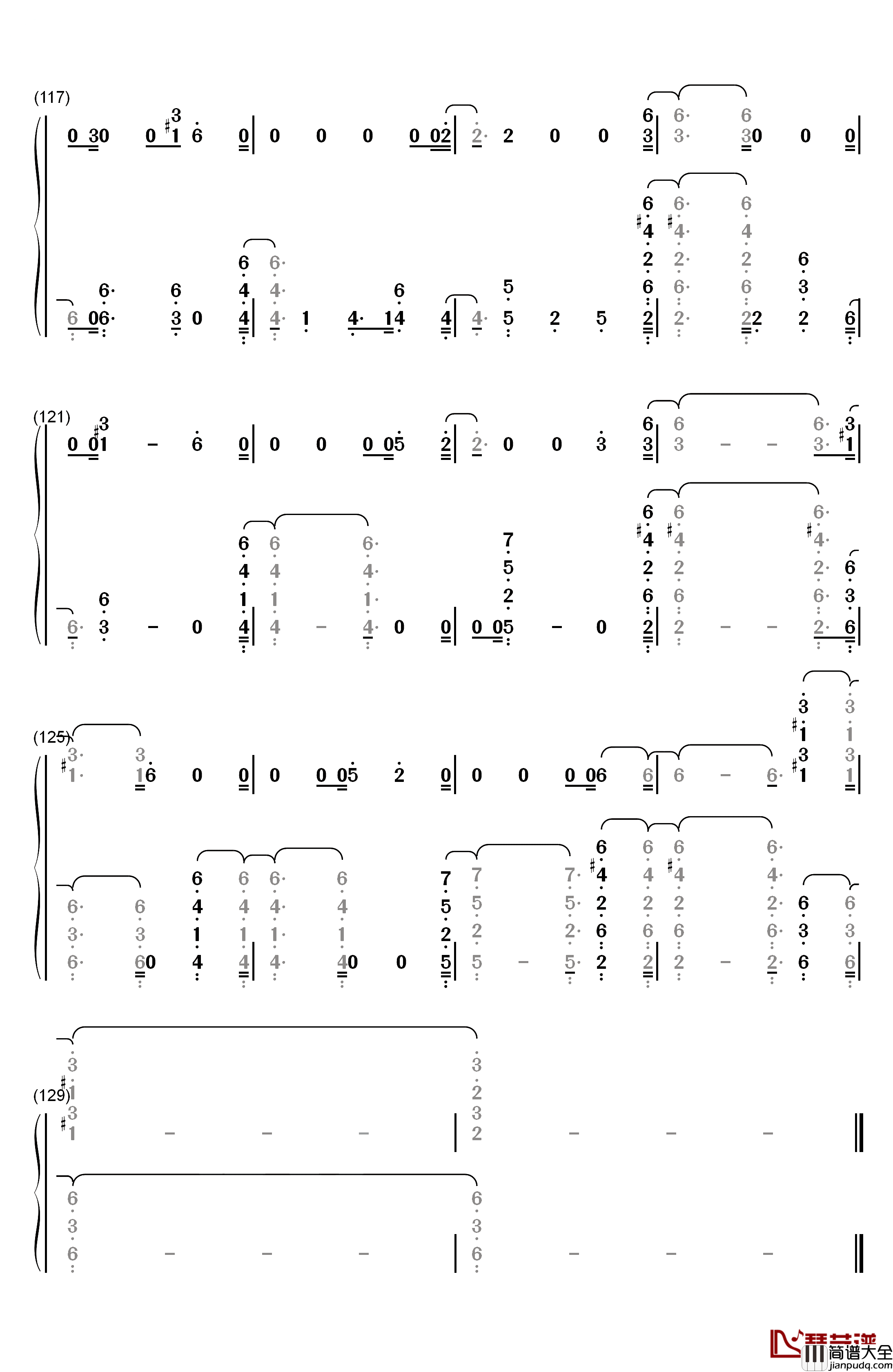 Bitches钢琴简谱_数字双手_Tove_Lo