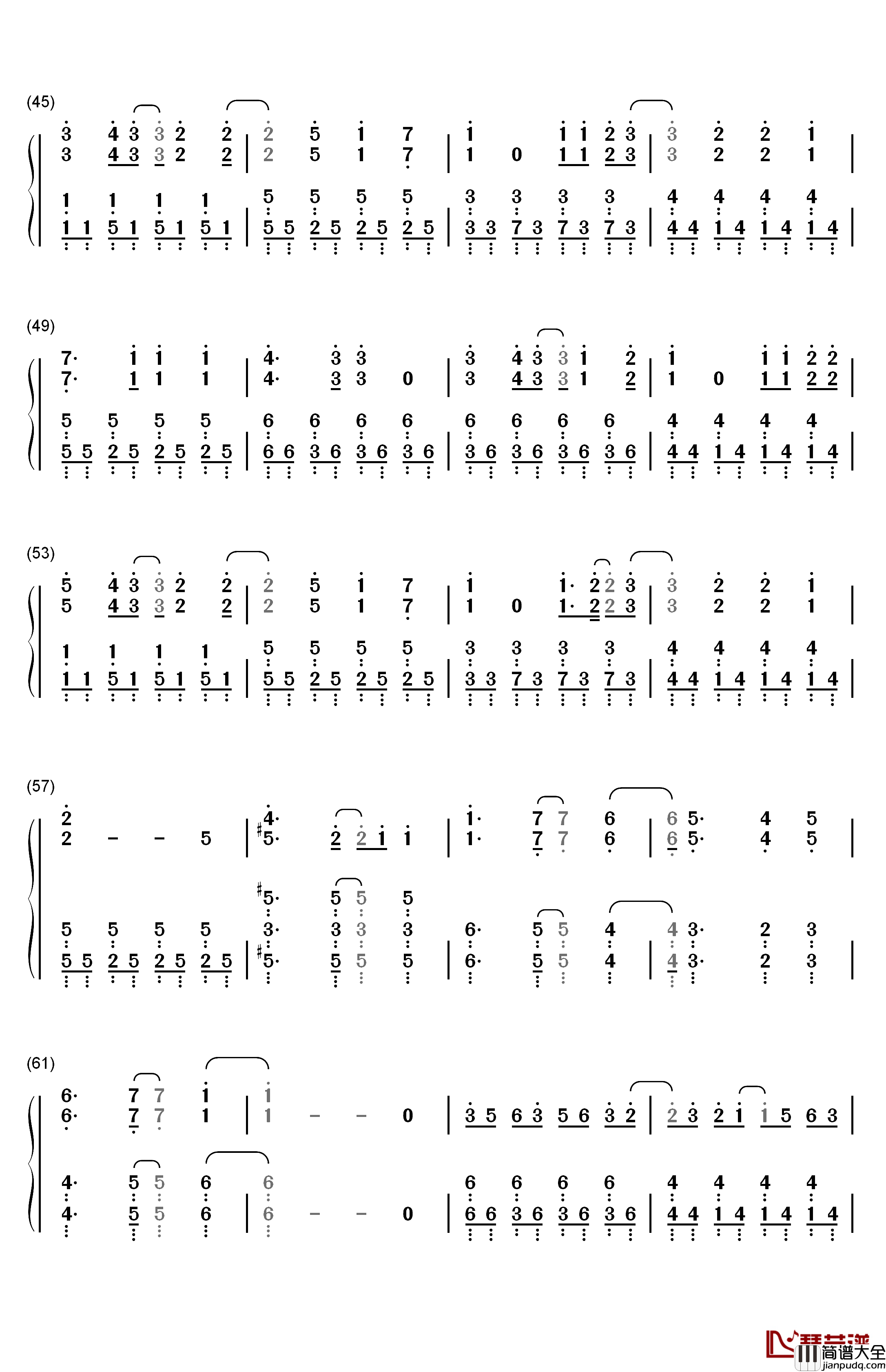 Valkyrie钢琴简谱_数字双手_和乐器乐队