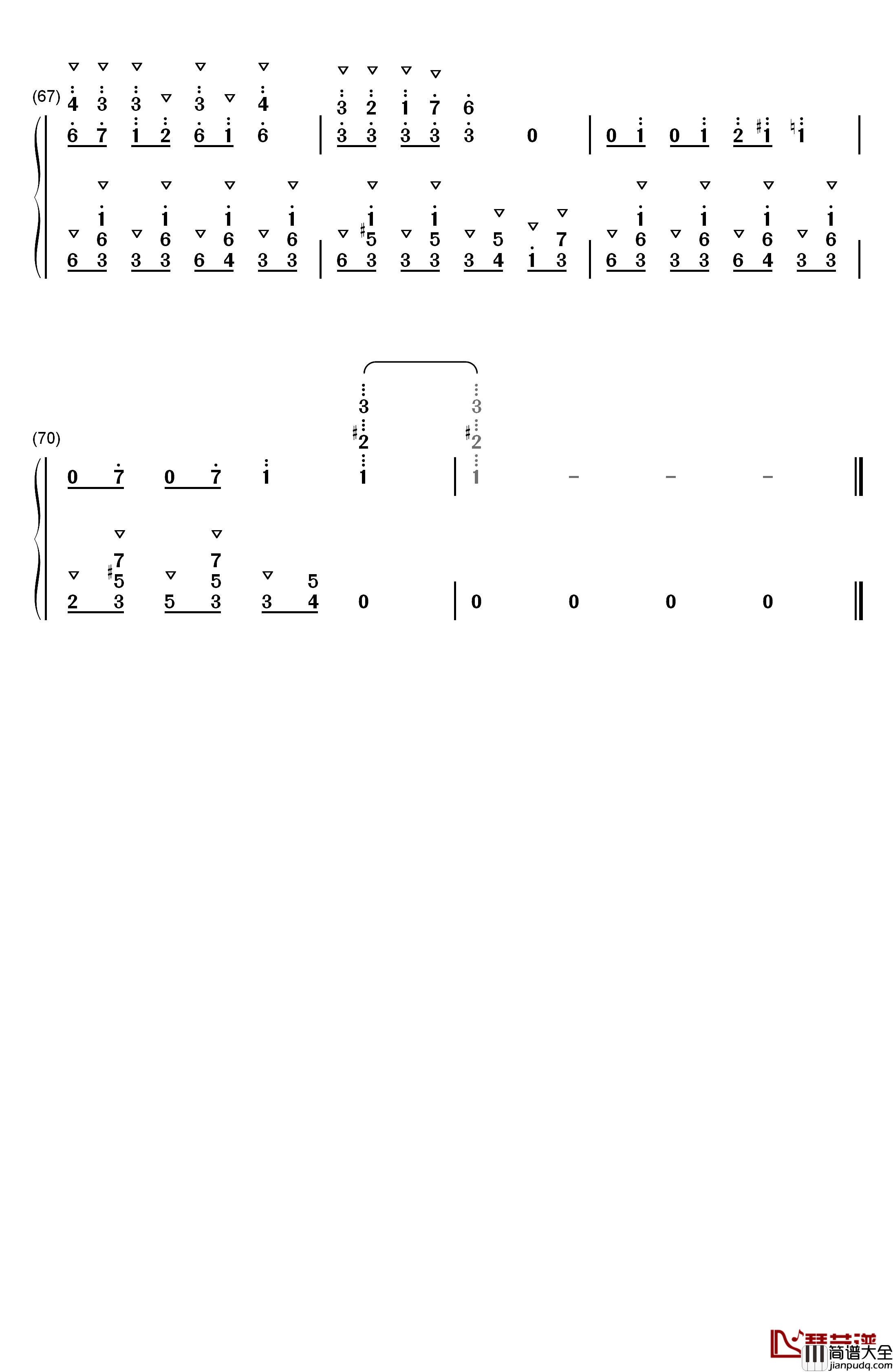 神经病之歌钢琴简谱_数字双手_洛天依