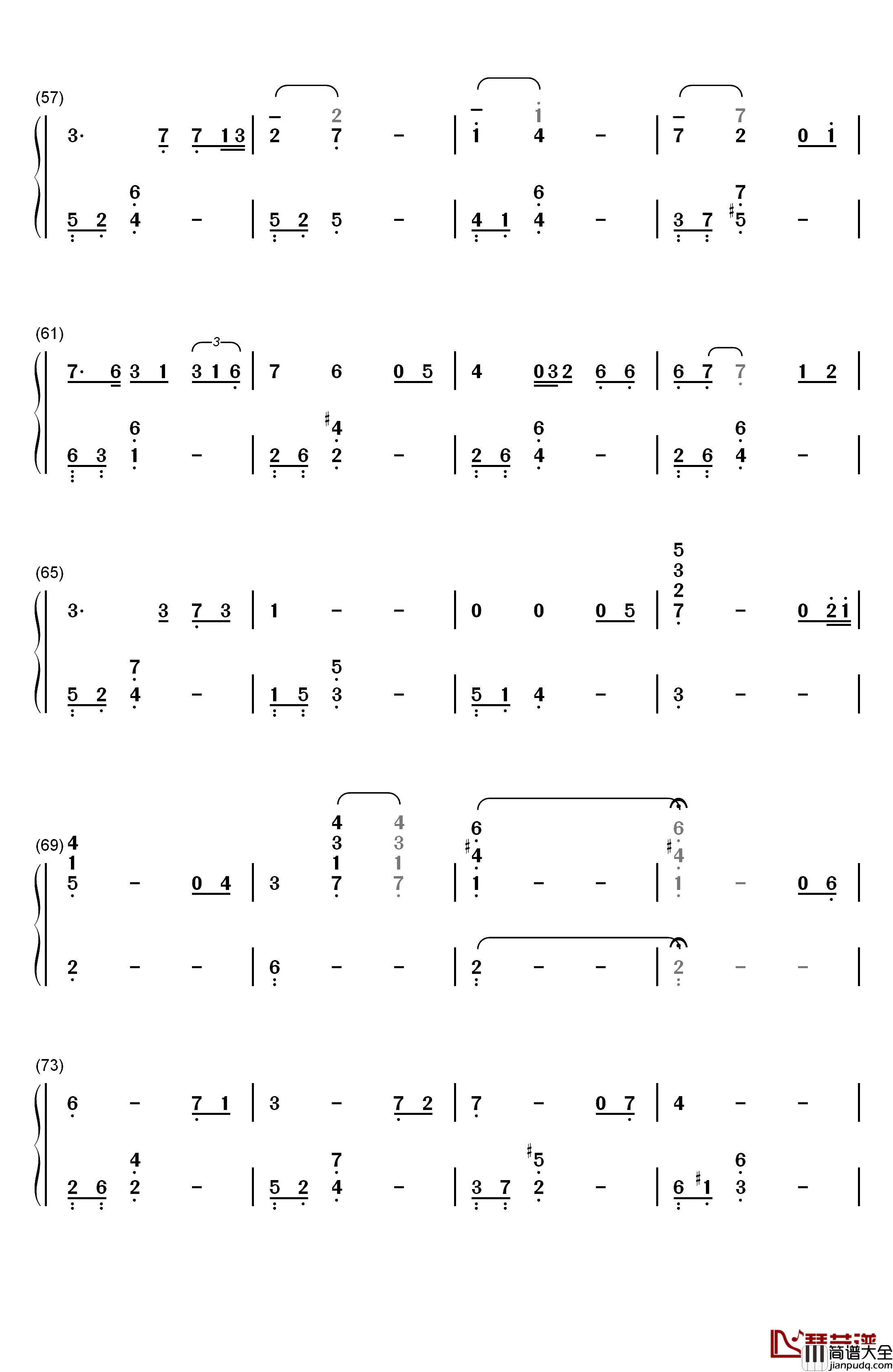 Amar_Pelos_Dois钢琴简谱_数字双手_Salvador_Sobral