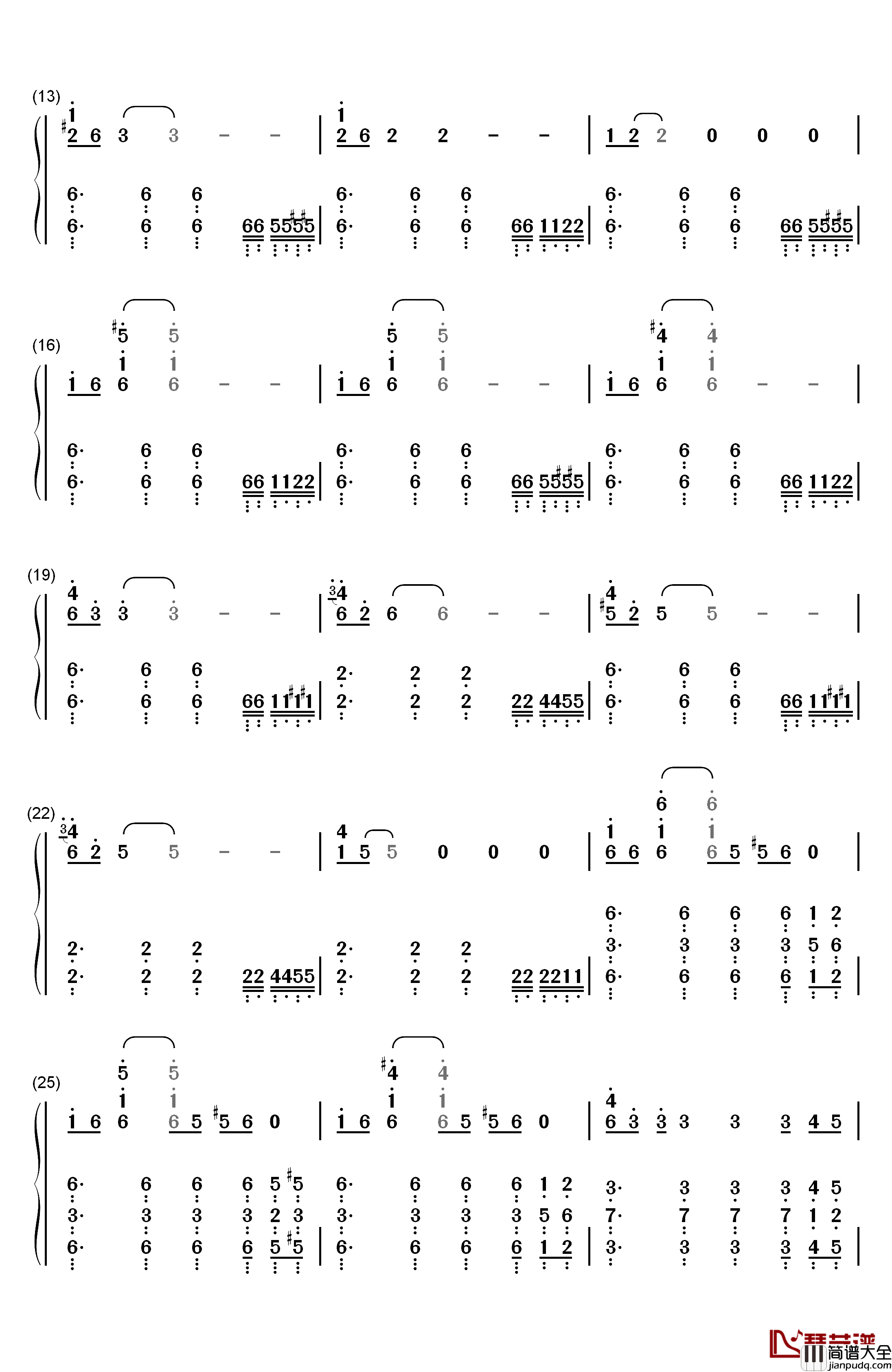 The_Theme_of_Mission_Impossible钢琴简谱_数字双手_Lalo_Schifrin