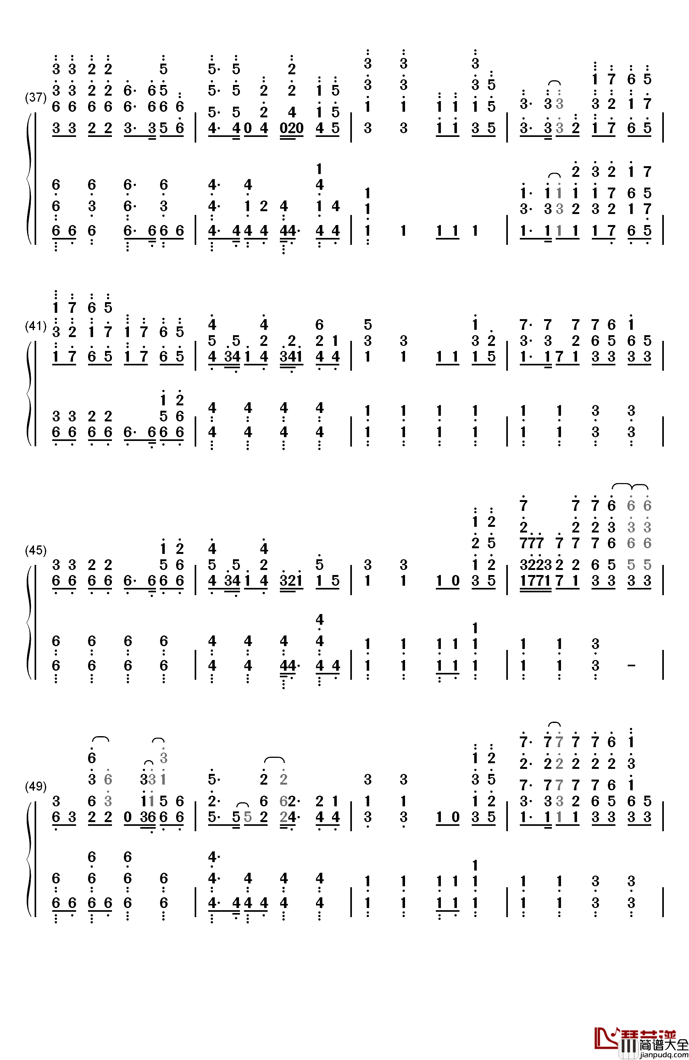 Nevada钢琴简谱_数字双手_Vicetone