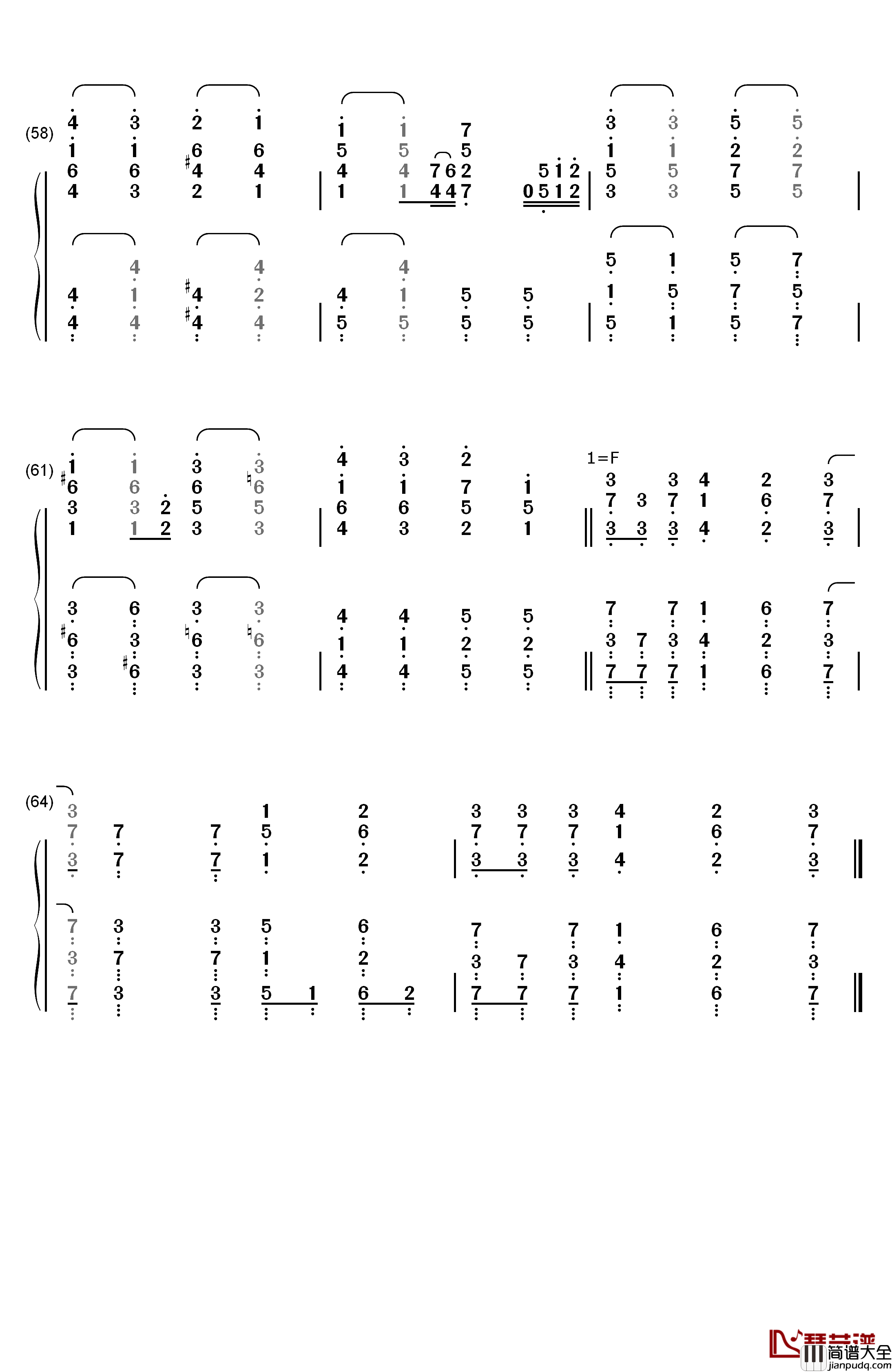 自由之翼钢琴简谱_数字双手_Linked_Horizon__Revo