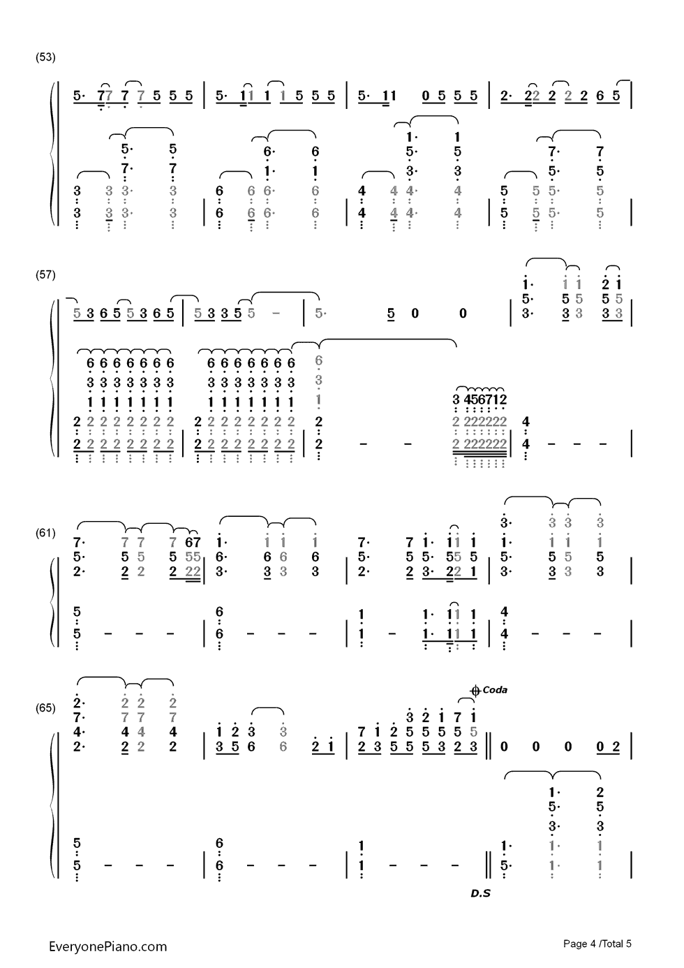 Love_in_the_Dark钢琴简谱_数字双手_Adele