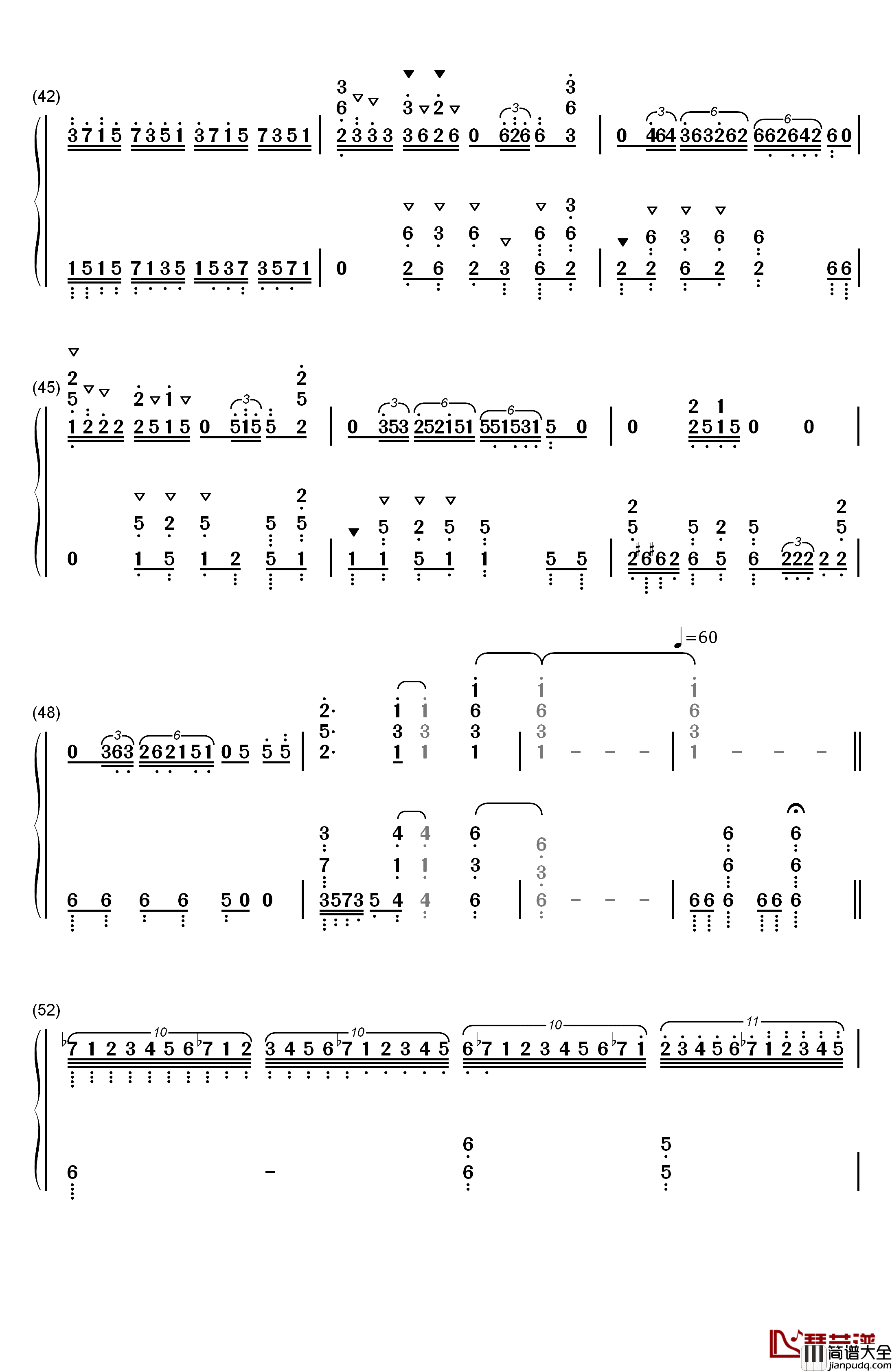 ココロ钢琴简谱_数字双手_镜音リン