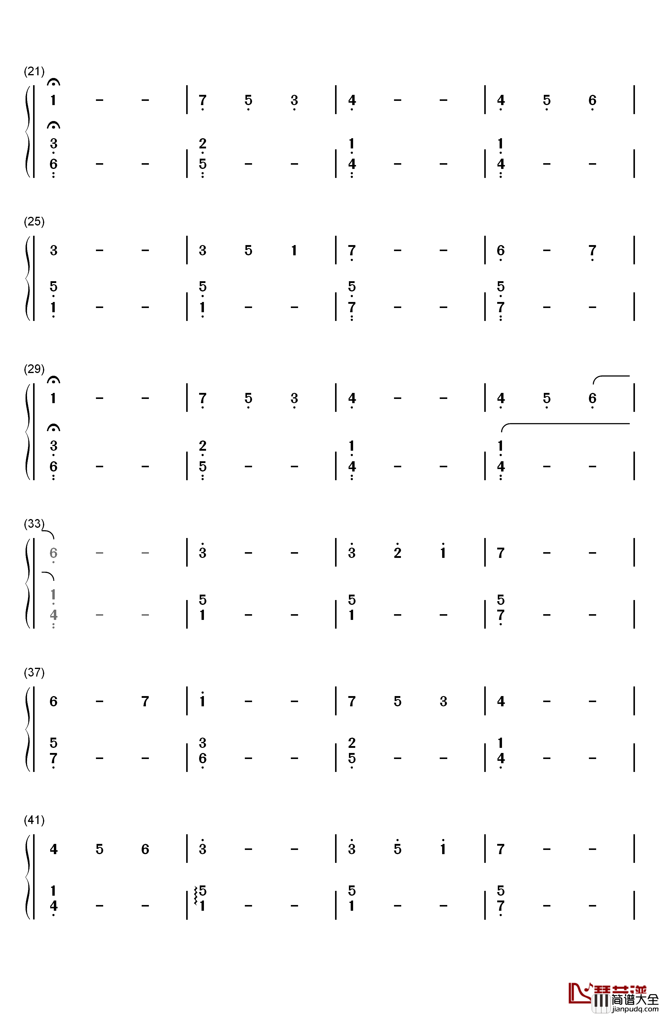 All_the_People_You'll_Never_Know钢琴简谱_数字双手_Circadian_Eyes