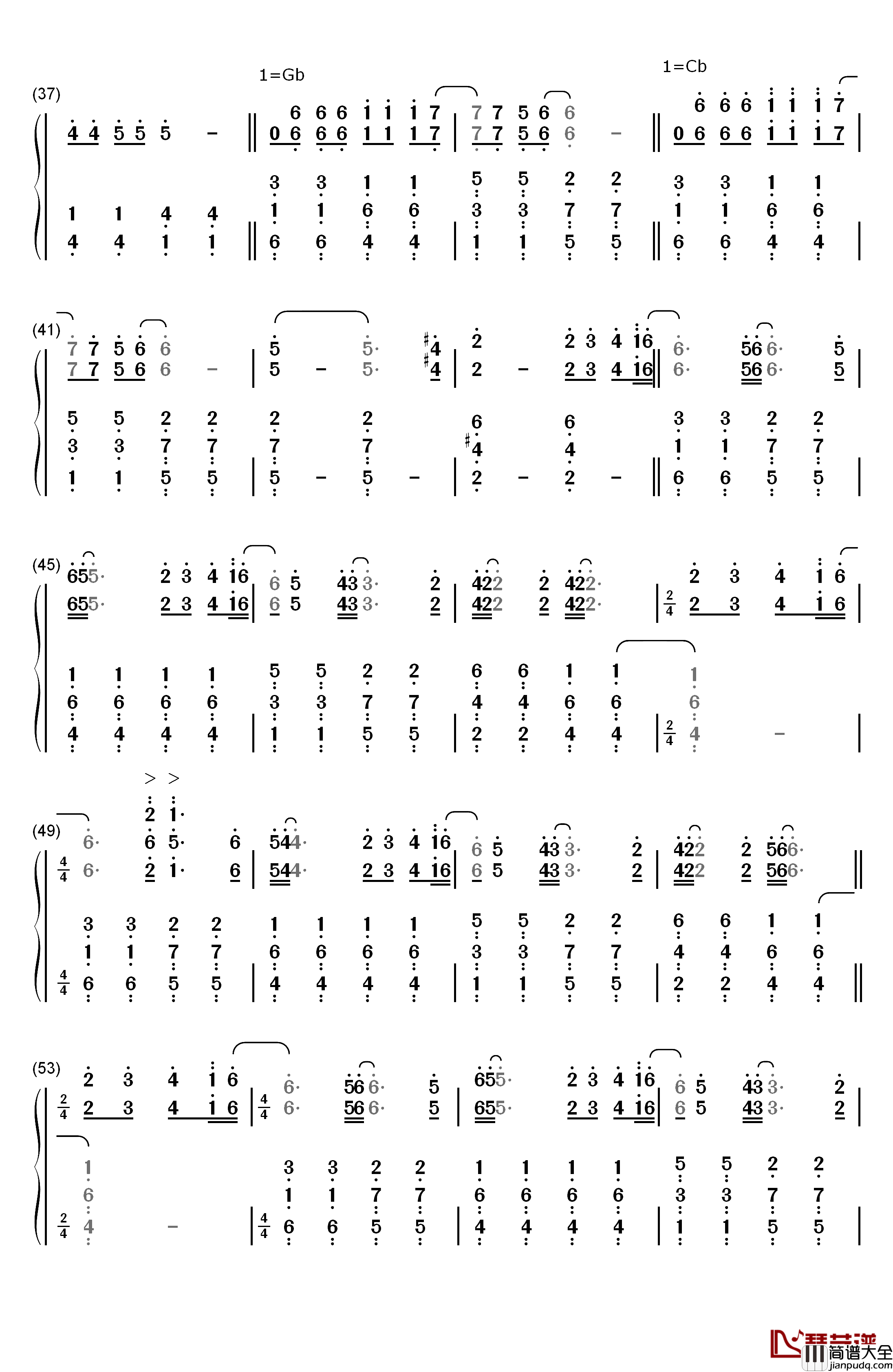 Life_Eternal钢琴简谱_数字双手_Ghost