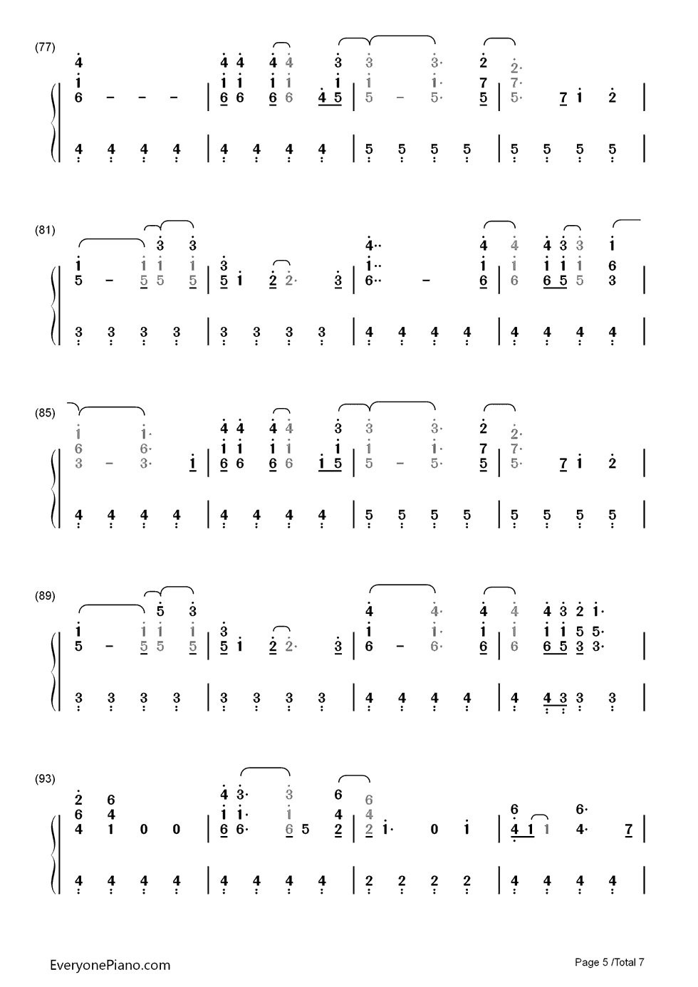 Don't_Let_It_Break_Your_Heart钢琴简谱_数字双手_Coldplay