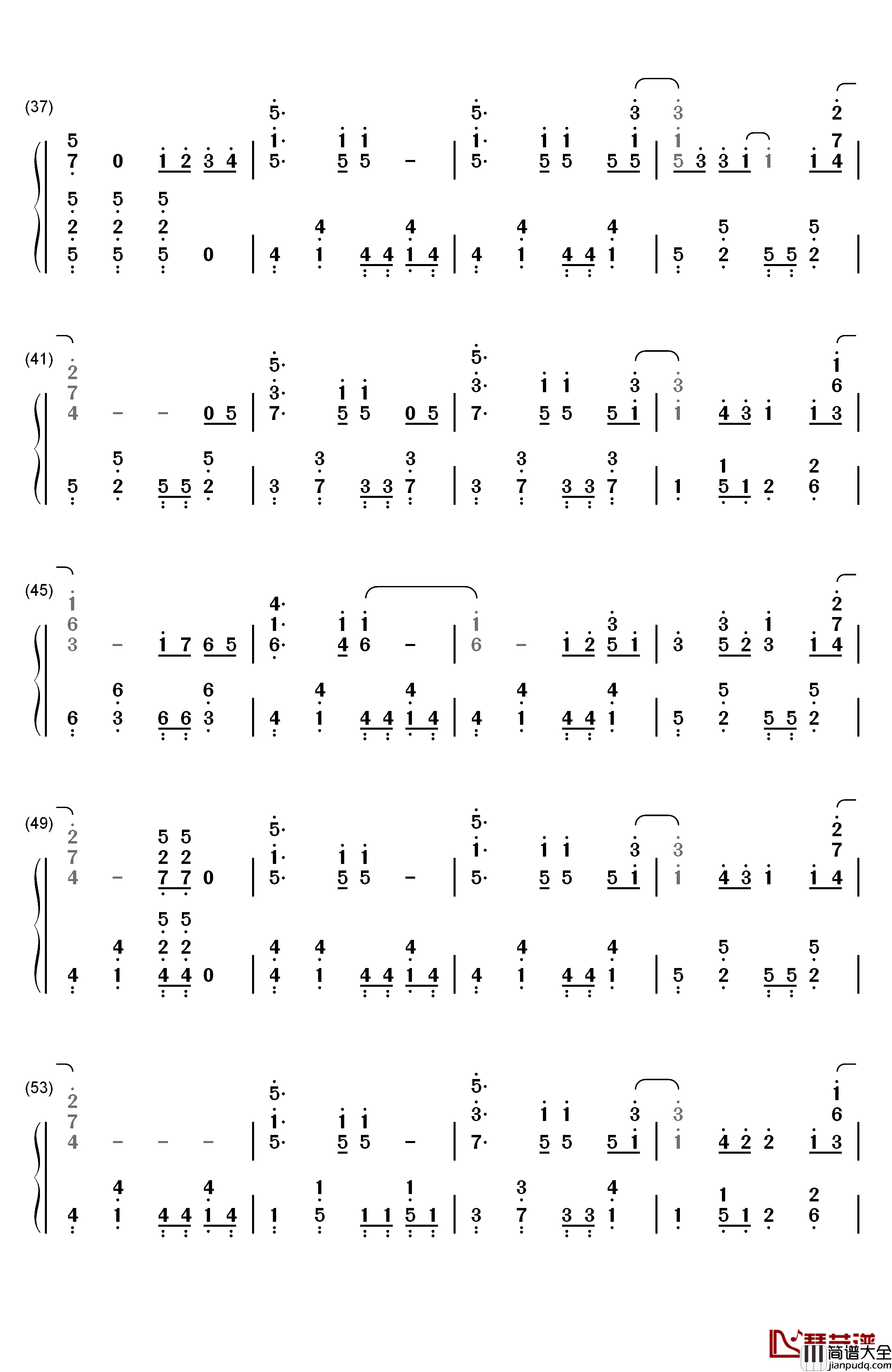 Heroes钢琴简谱_数字双手_Brian_the_Sun