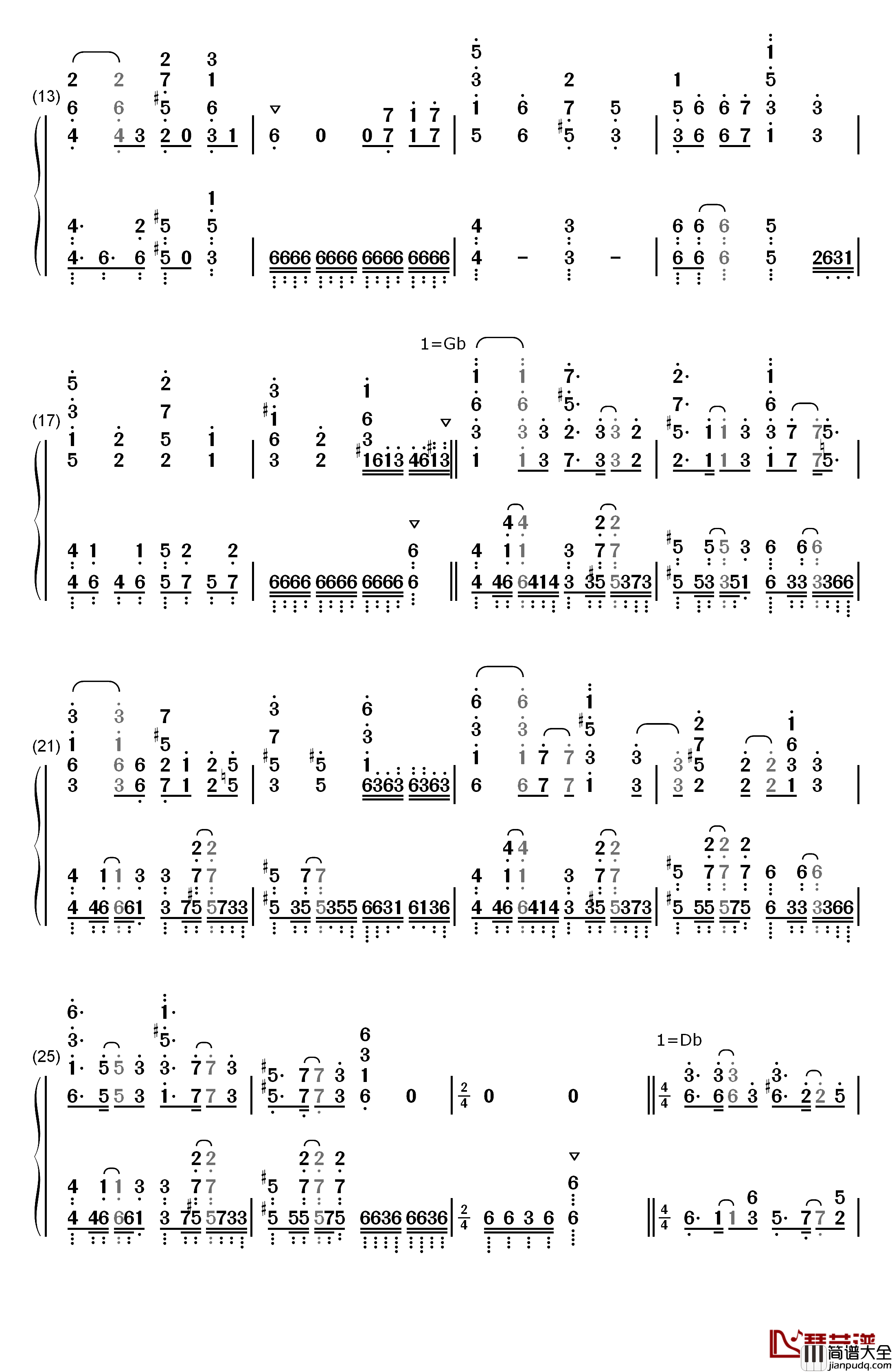 絶体絶命钢琴简谱_数字双手_Cö_shu_Nie