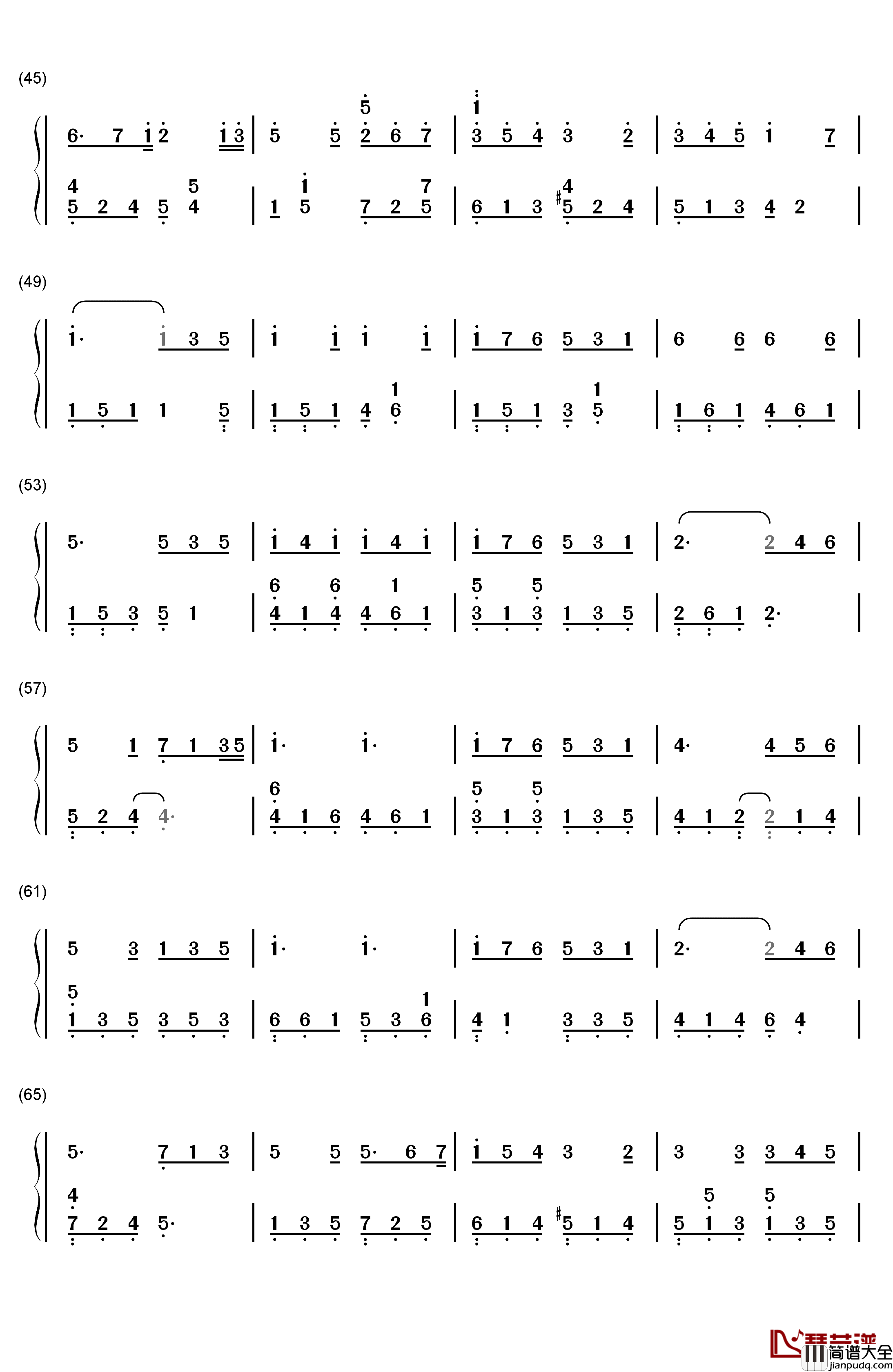 A_Distant_Shade_of_Green钢琴简谱_数字双手_Kevin_Kern