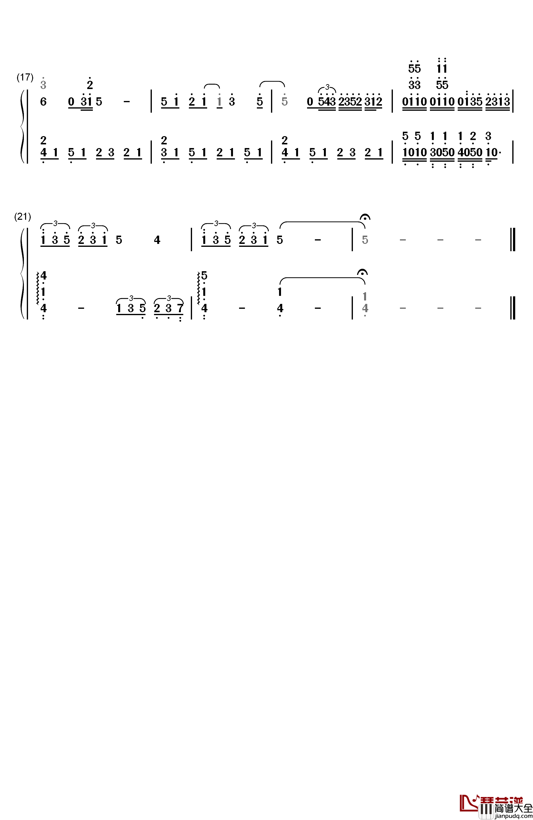 はじめての、東京钢琴简谱_数字双手_RADWIMPS
