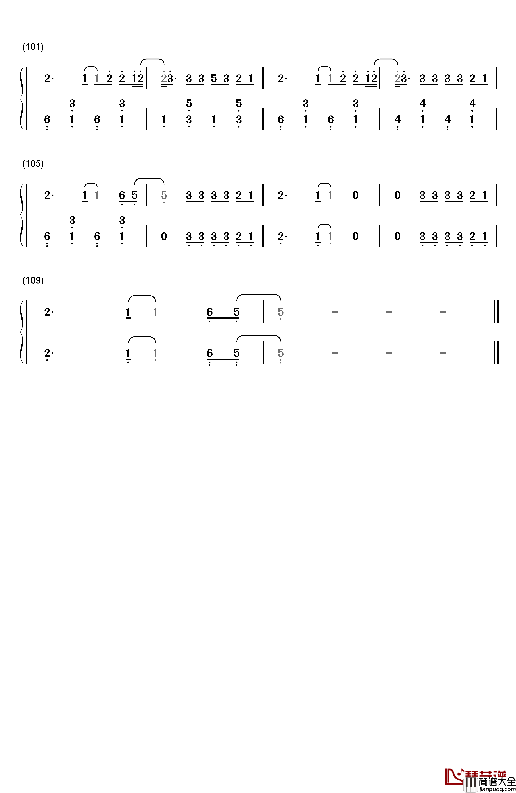 Can't_Stop_the_Feeling钢琴简谱_数字双手_Justin_Timberlake