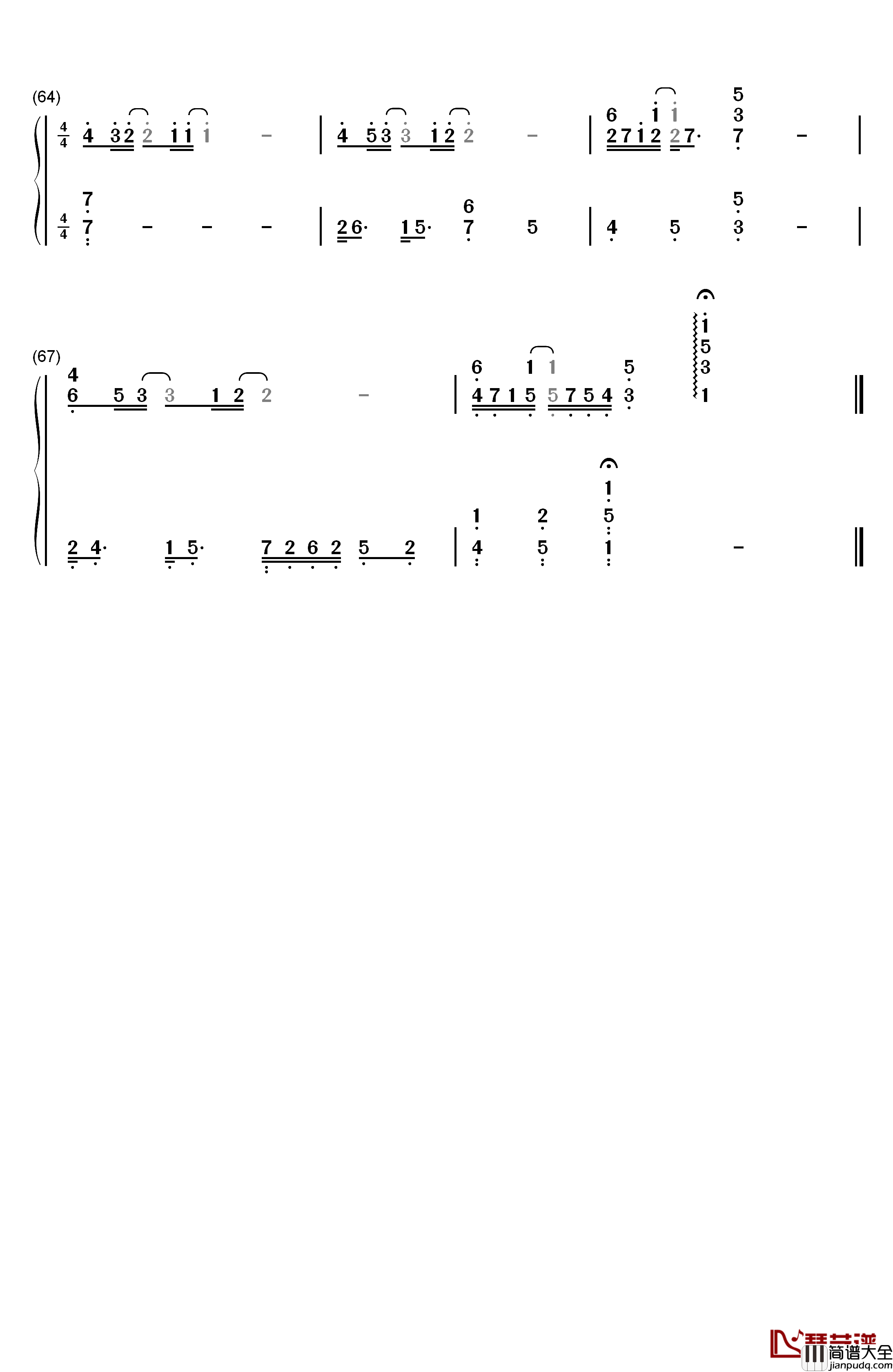 Blessings钢琴简谱_数字双手_Laura_Story