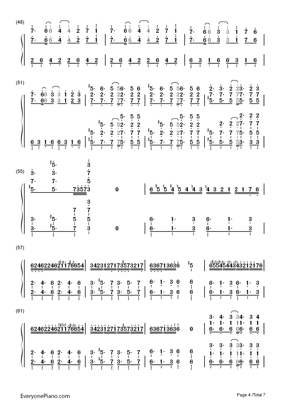 古巴钢琴简谱_数字双手_马克西姆