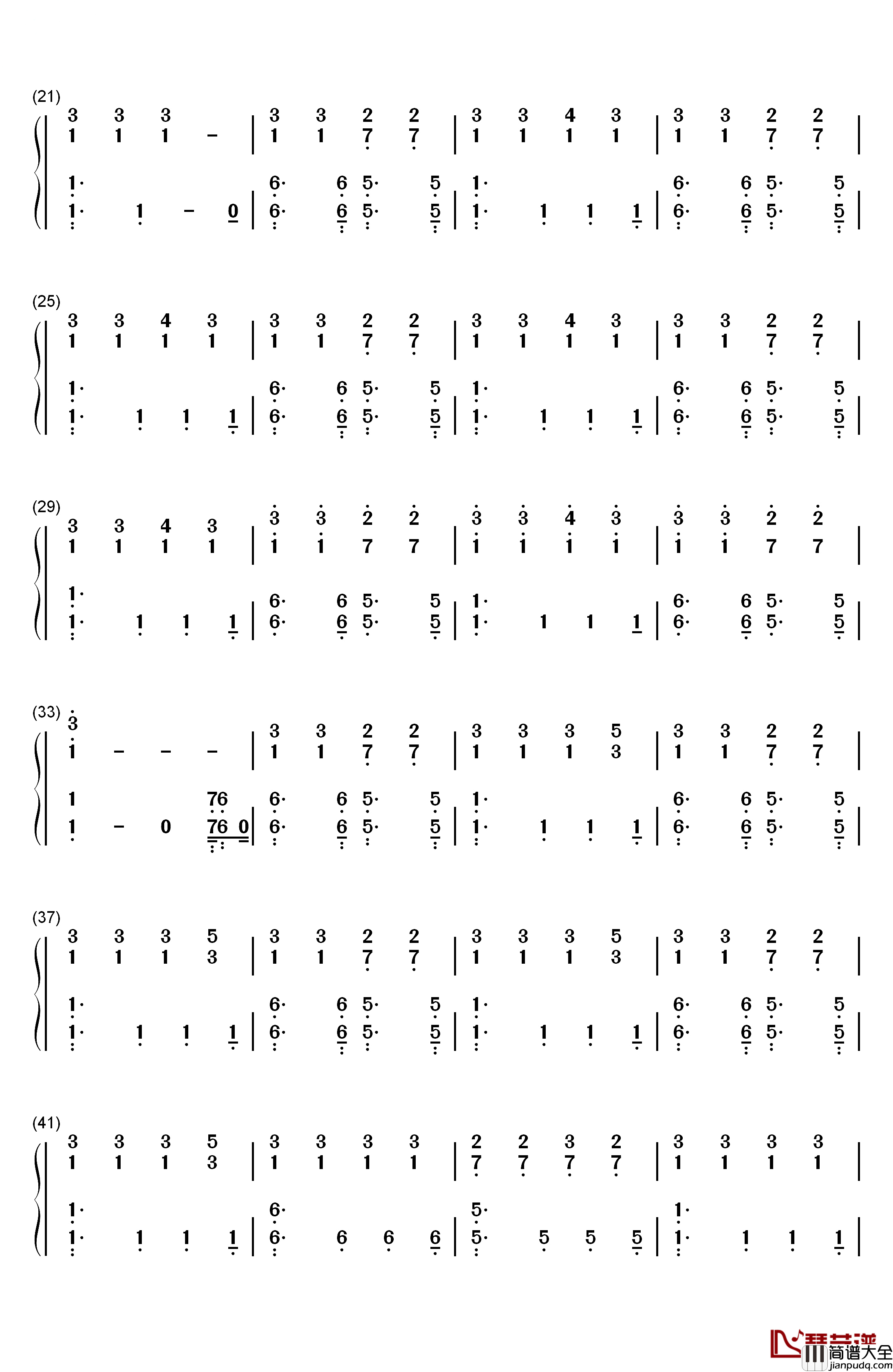 Riptide钢琴简谱_数字双手_Taylor_Swift