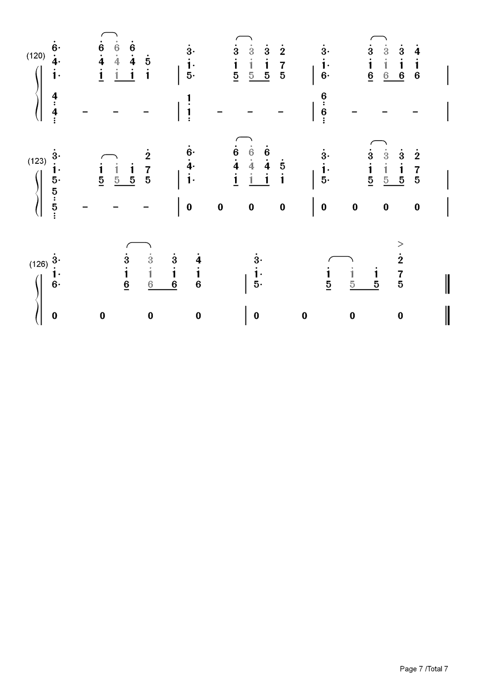 Sober钢琴简谱_数字双手_Big_Bang