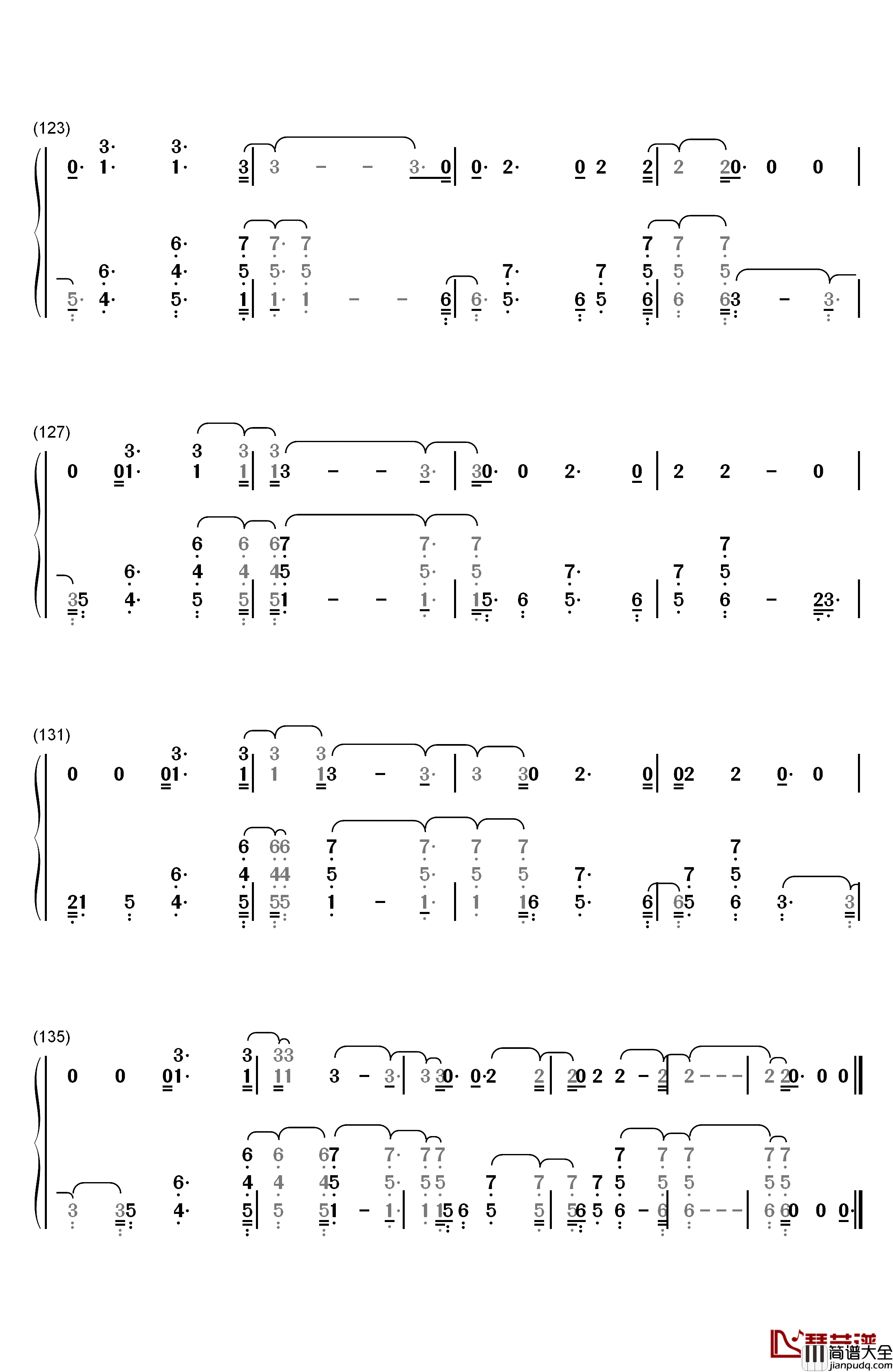 Prayers_Up钢琴简谱_数字双手_Calvin_Harris