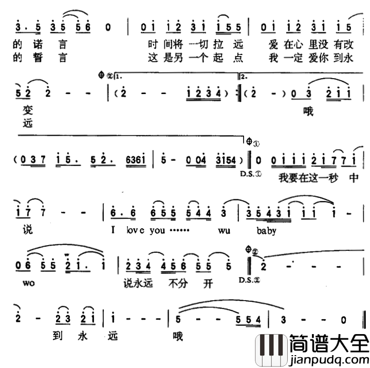 永远的第一天简谱_王力宏演唱