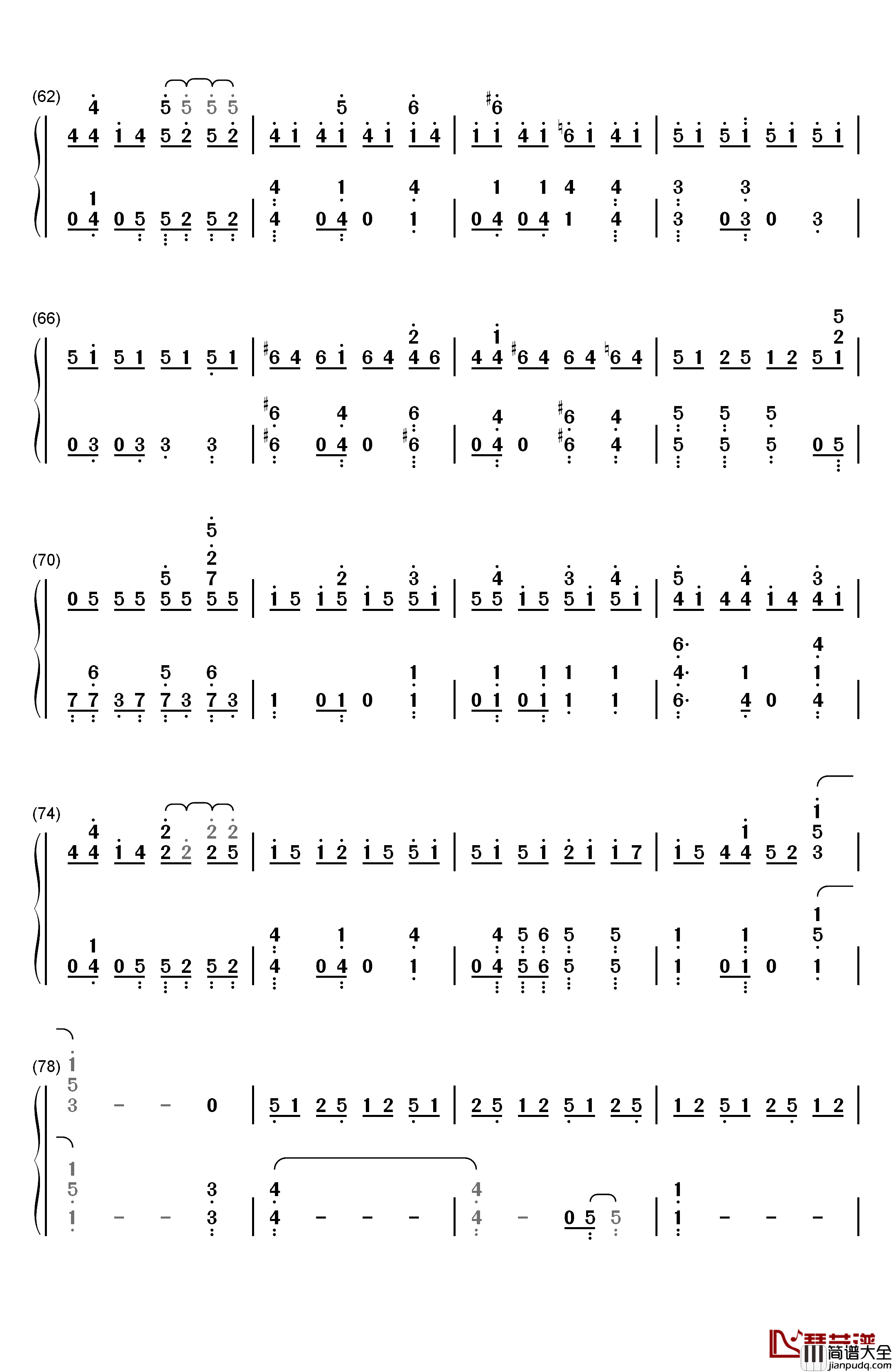 All_of_Me_完整版钢琴简谱_数字双手_Jon_Schmidt