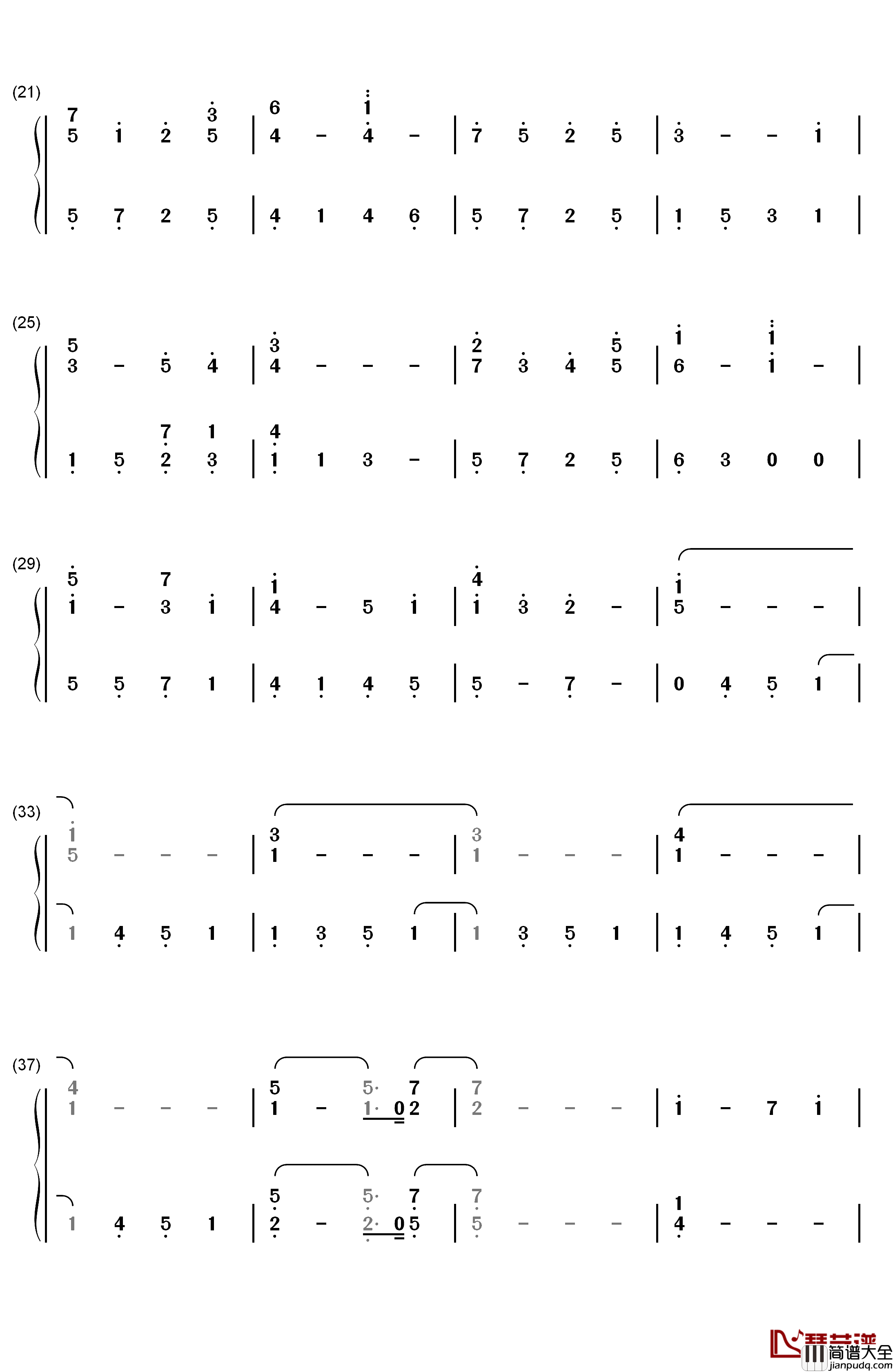 Milk钢琴简谱_数字双手_坂部刚