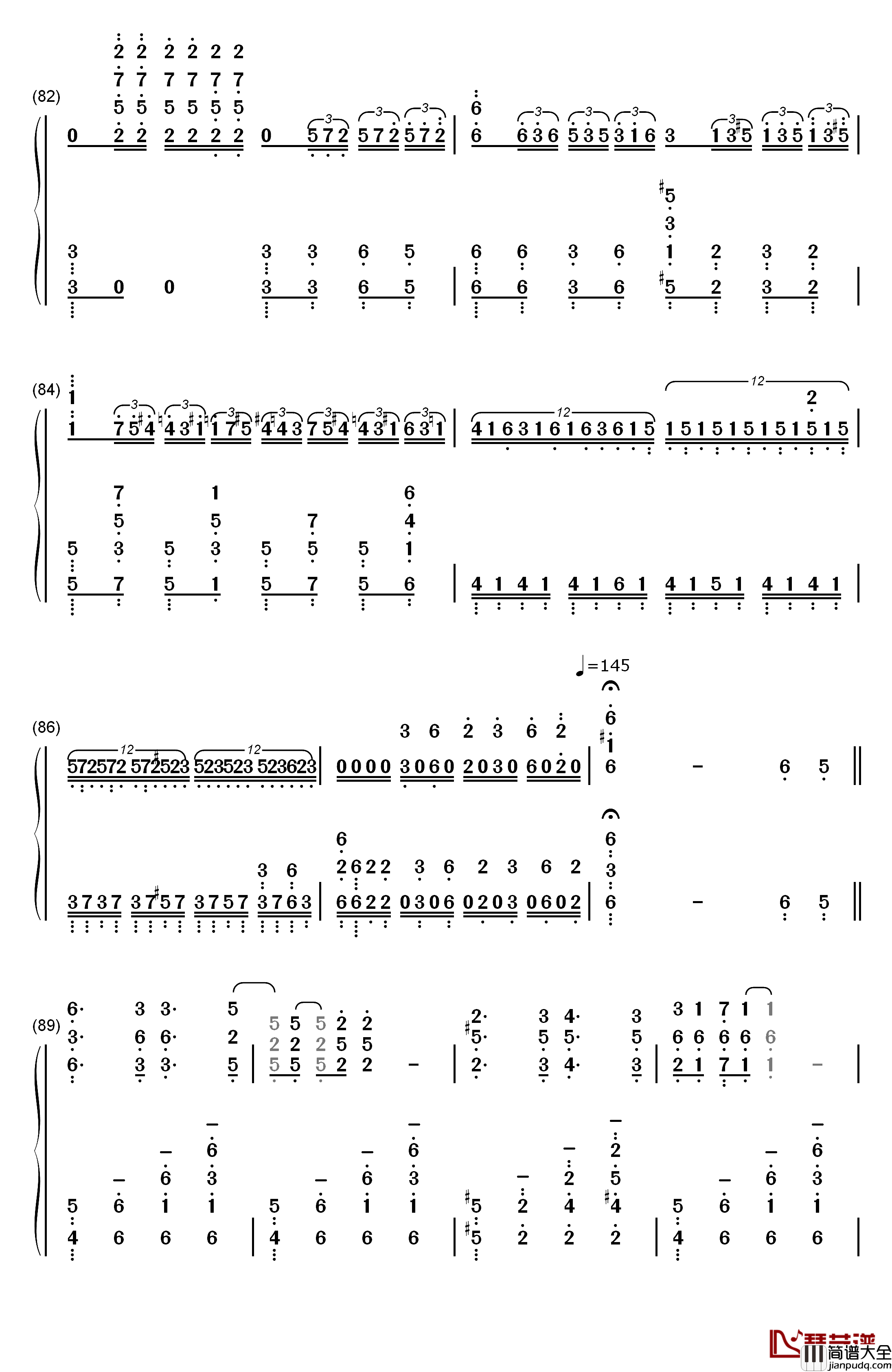 ココロ钢琴简谱_数字双手_镜音リン