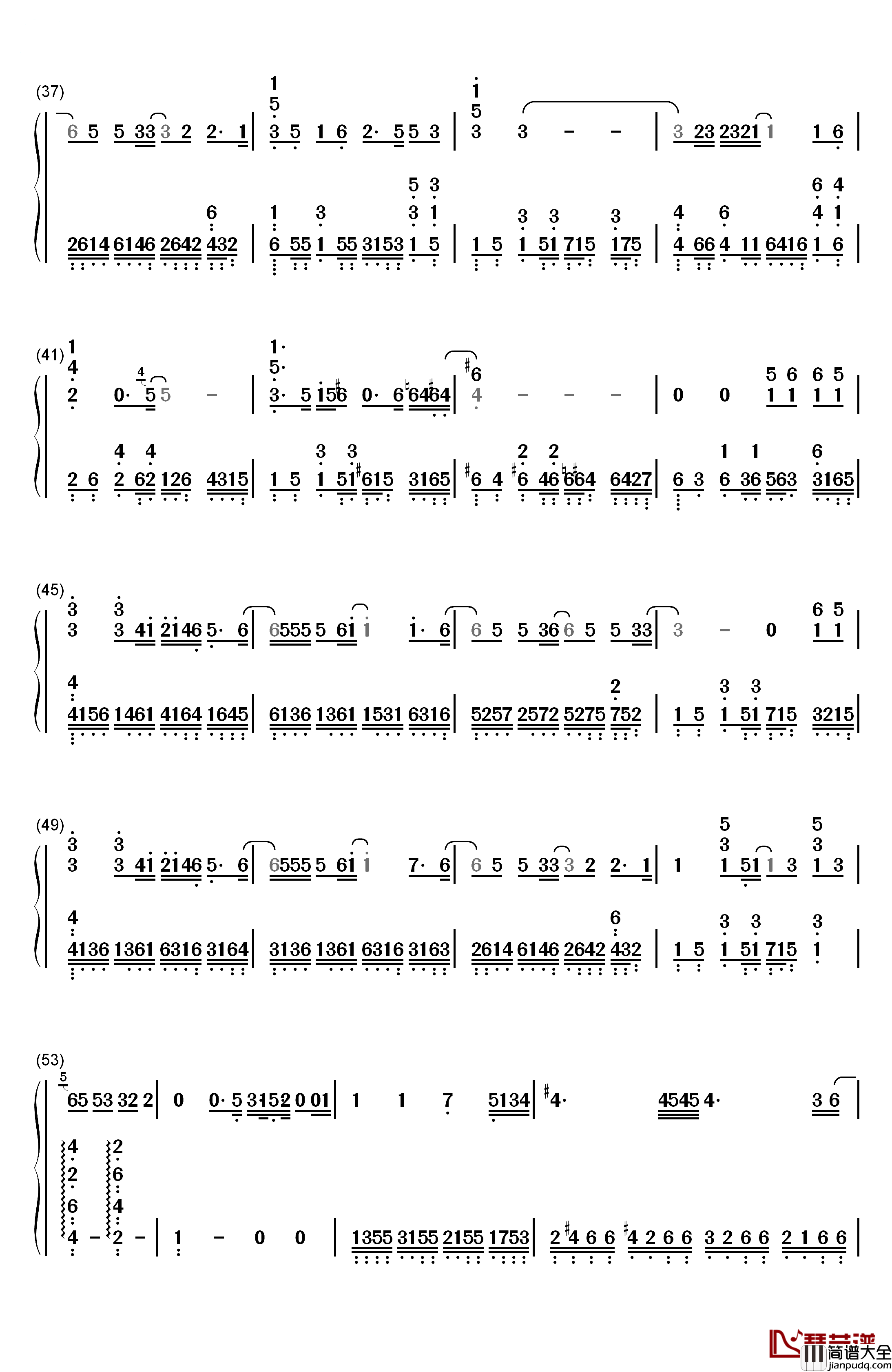 你的背包钢琴简谱_数字双手_陈奕迅