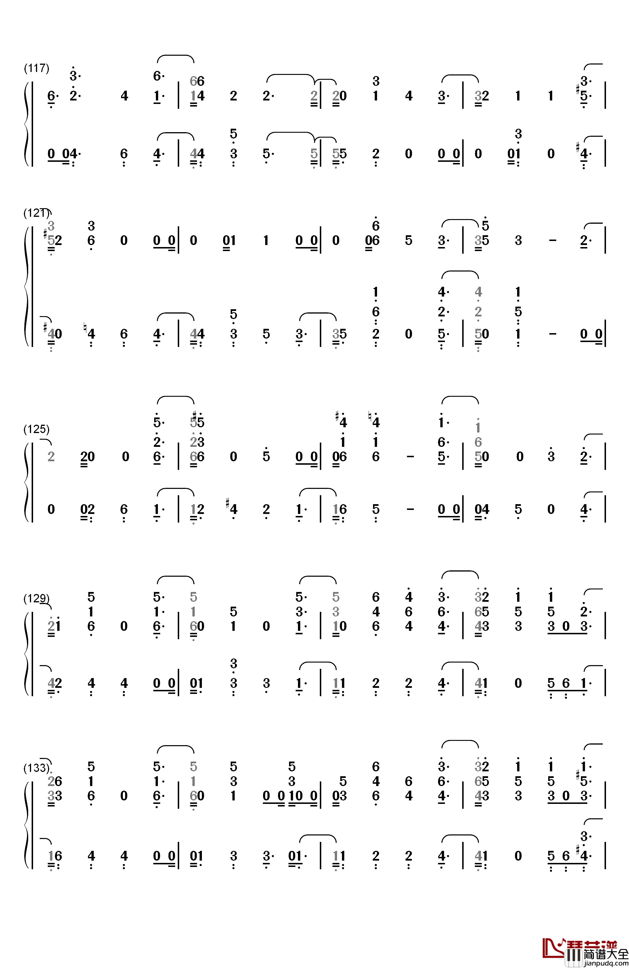 Change钢琴简谱_数字双手_Charlie_Puth_James_Taylor