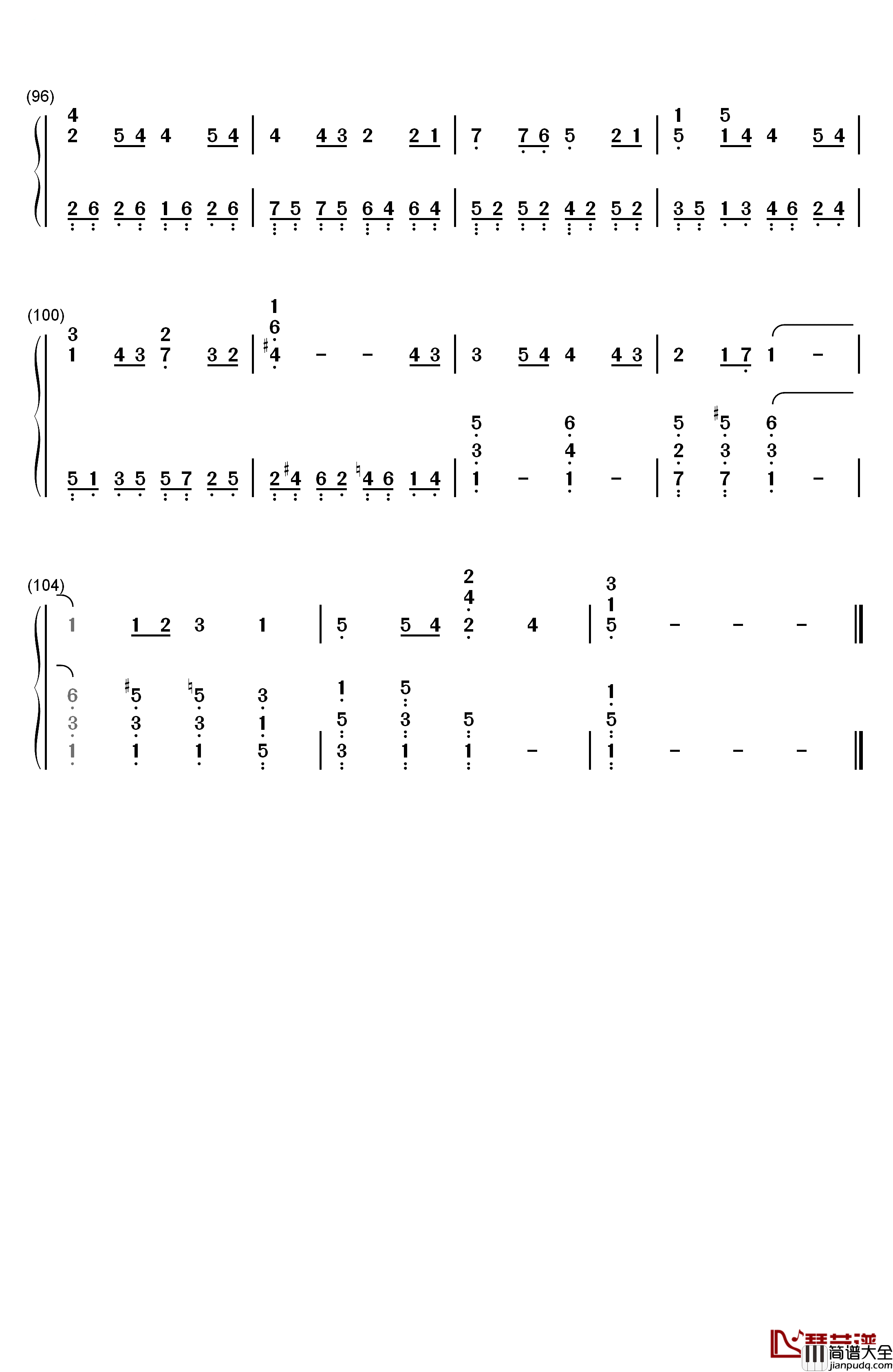 Butterfly钢琴简谱_数字双手_木村KAELA