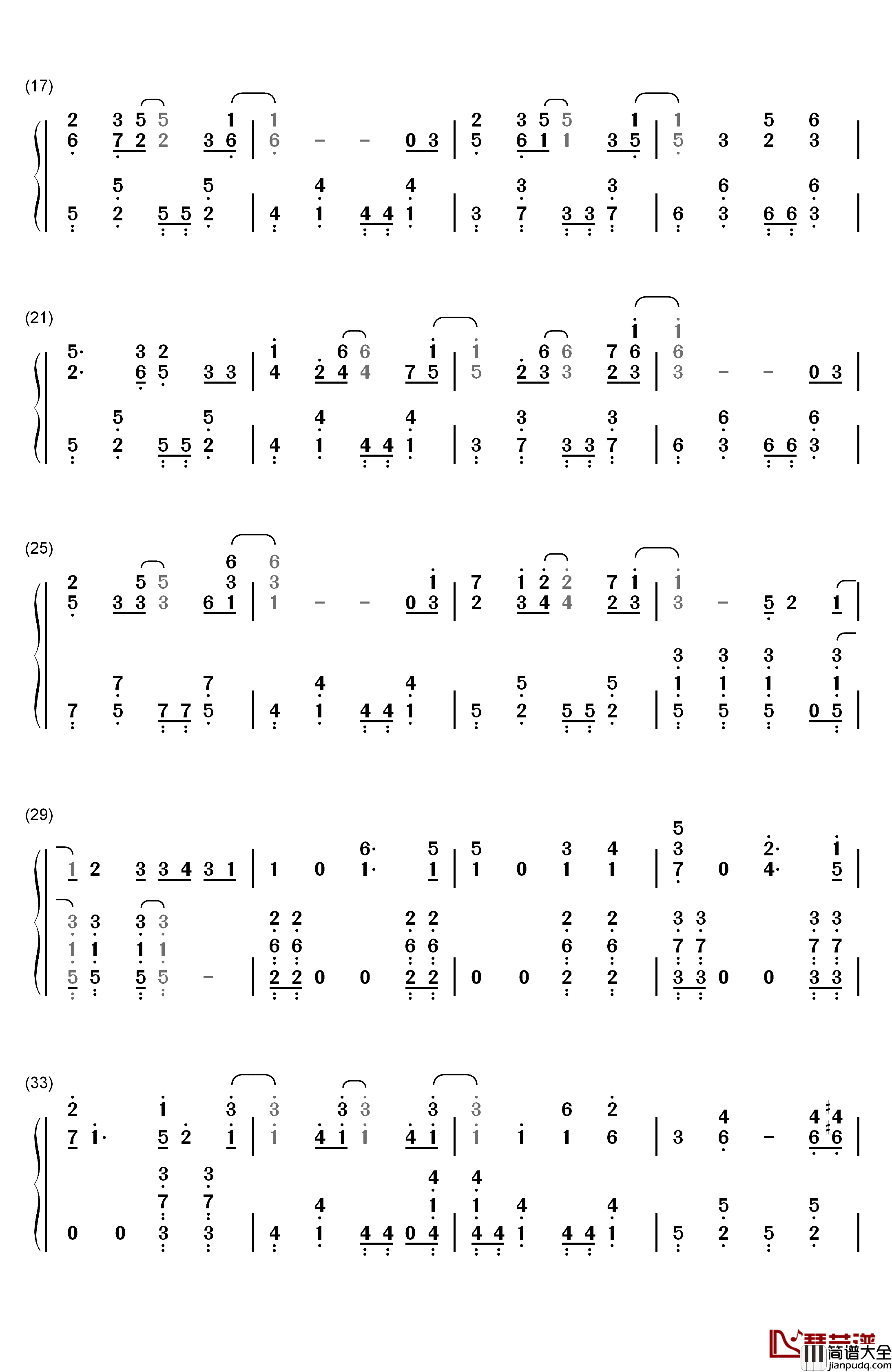 Heroes钢琴简谱_数字双手_Brian_the_Sun