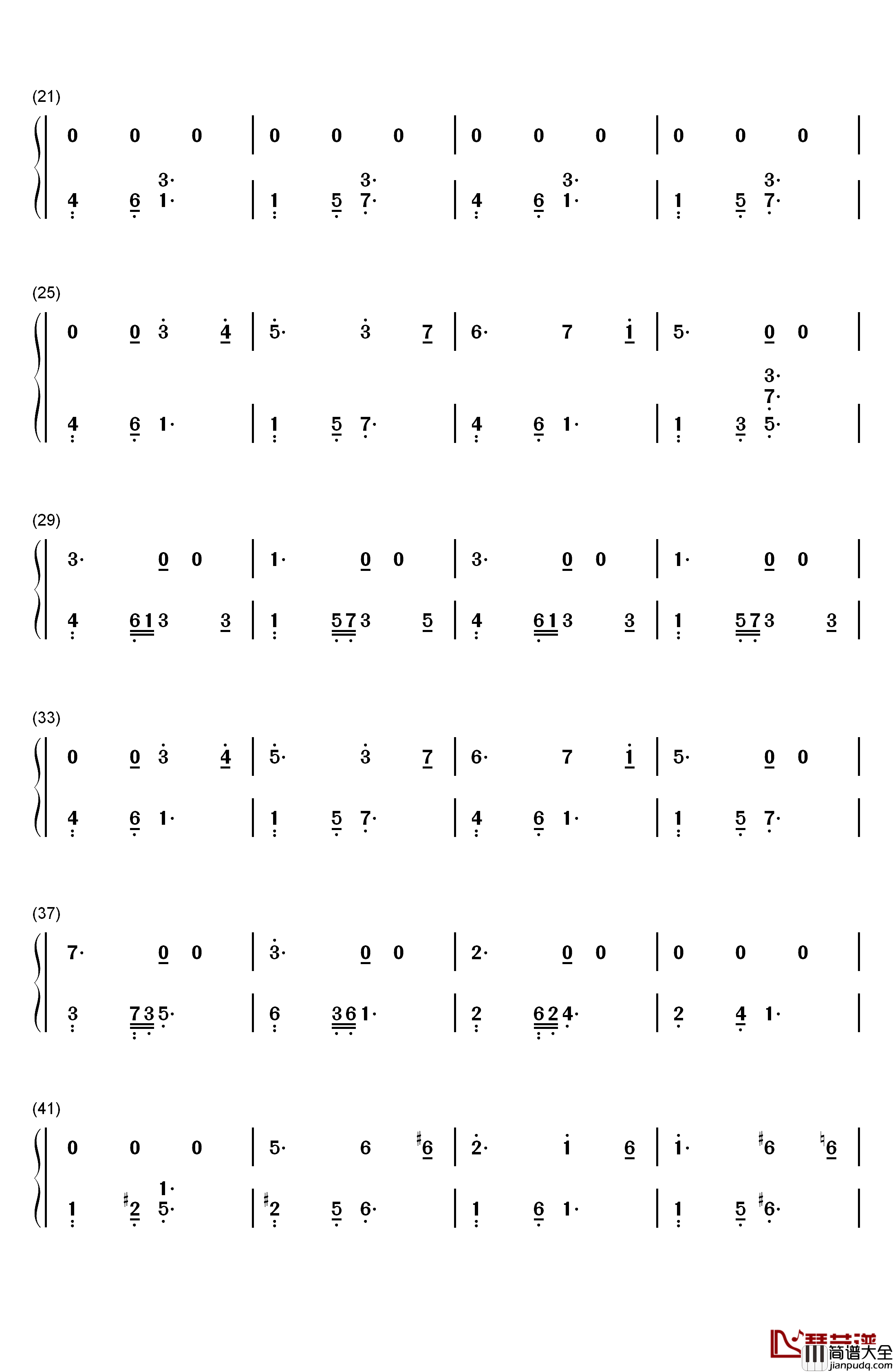 Gymnopedie_Variation钢琴简谱_数字双手_Erik_Satie