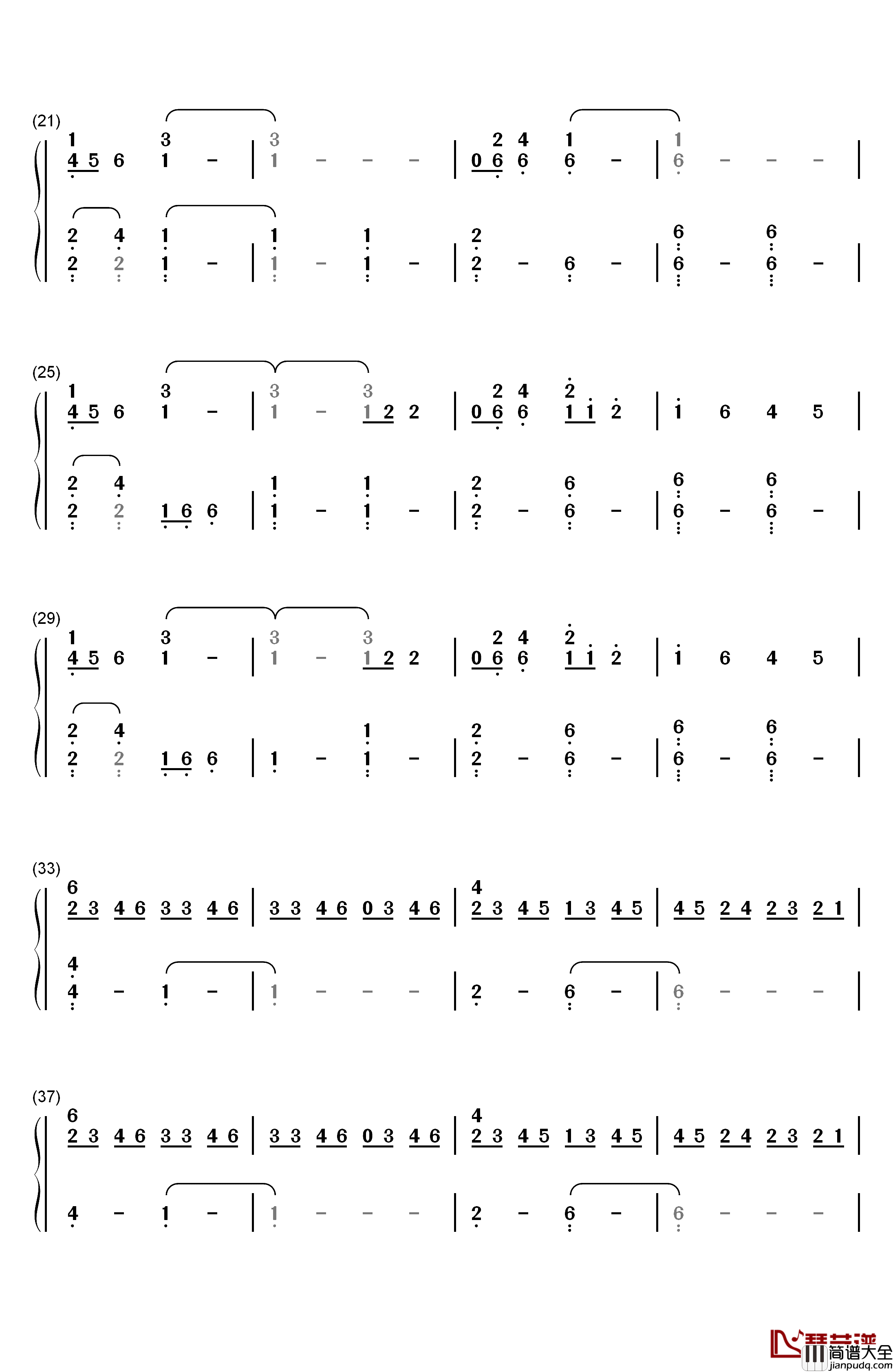 Scars钢琴简谱_数字双手_Nils_Frahm_DJ_Shadow