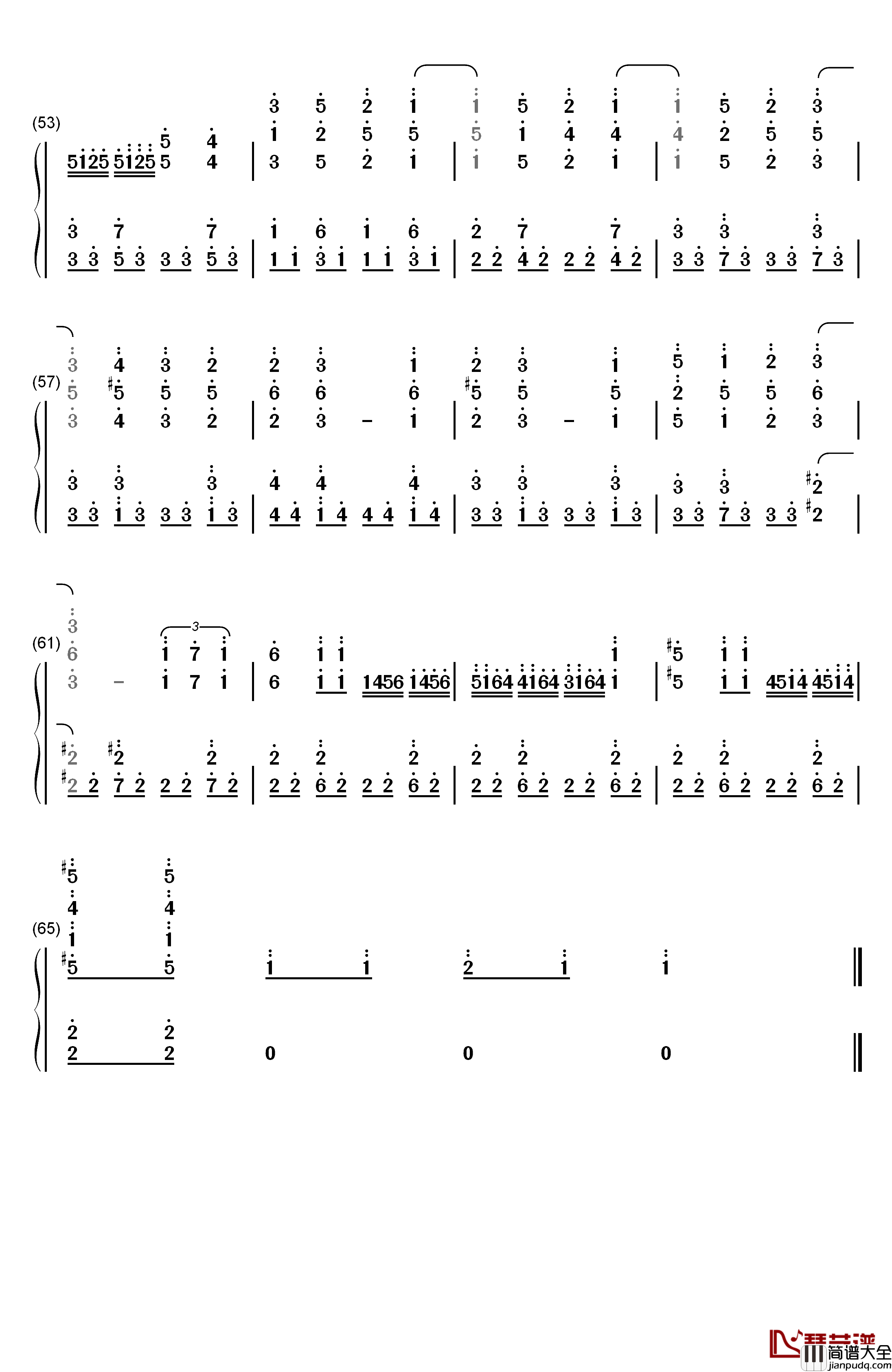 センチメンタルクライシス钢琴简谱_数字双手_Halca