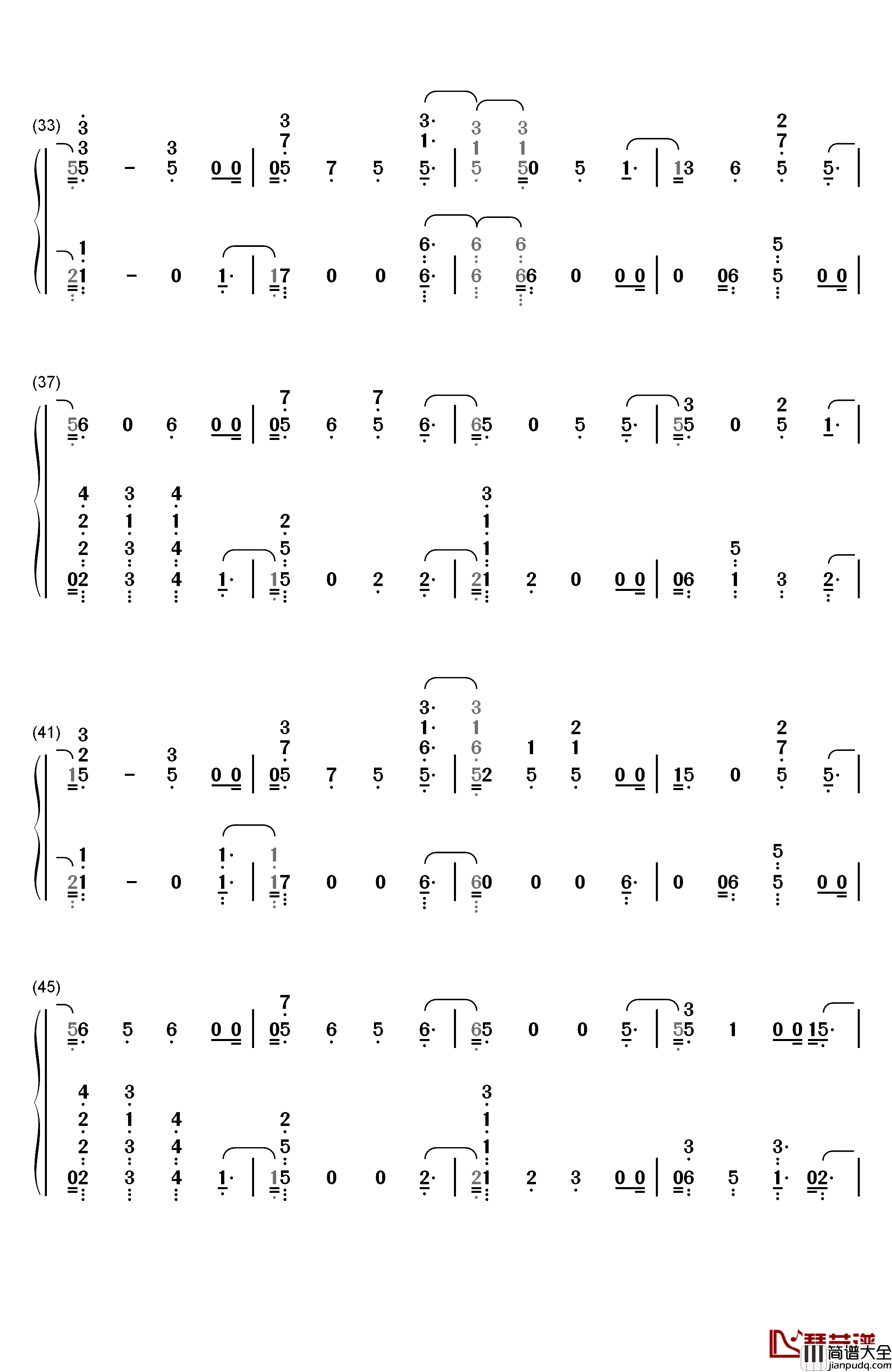 Morning_Light钢琴简谱_数字双手_Justin_Timberlake_Alicia_Keys