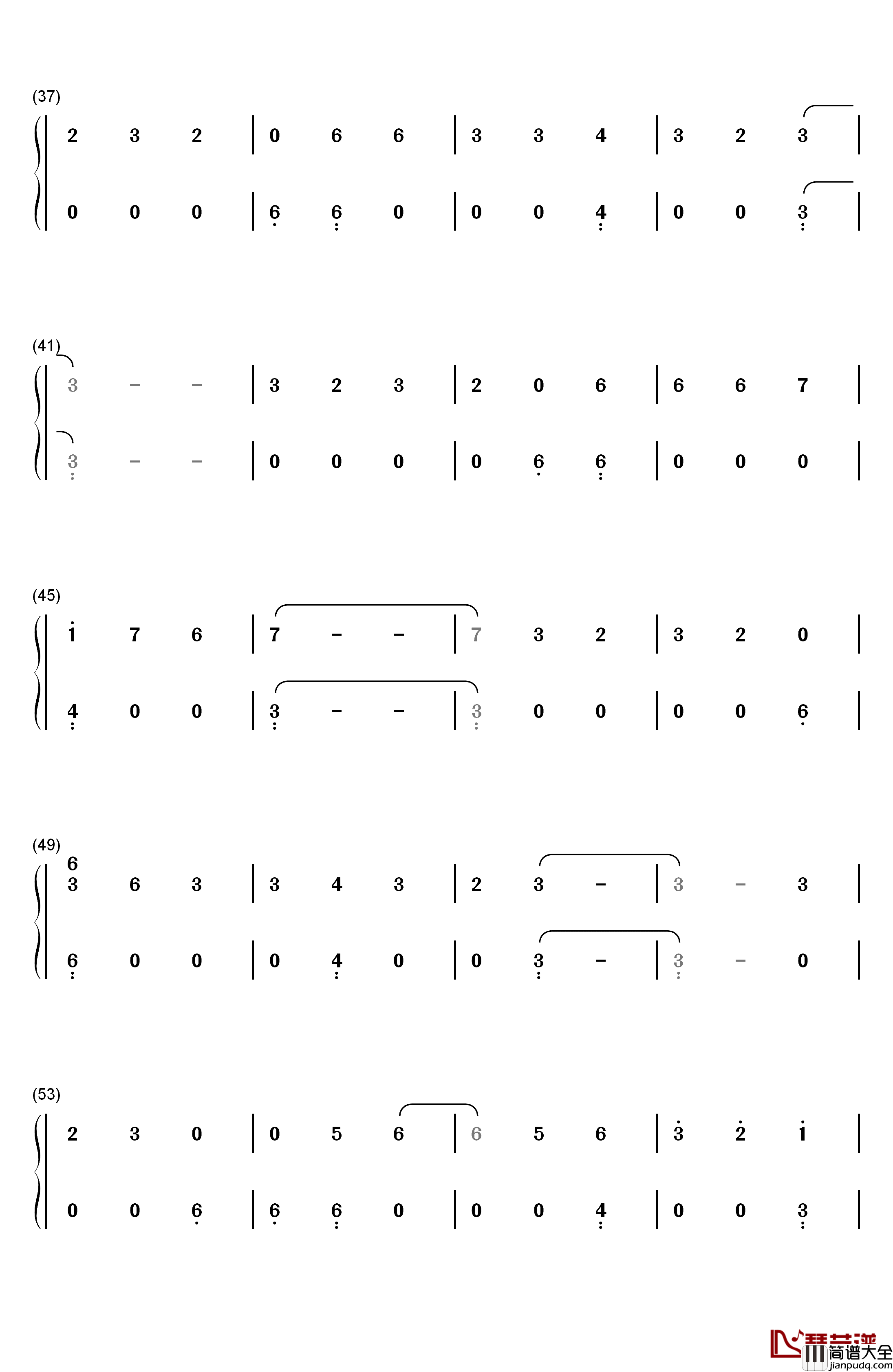 Havana钢琴简谱_数字双手_Camila_Cabello