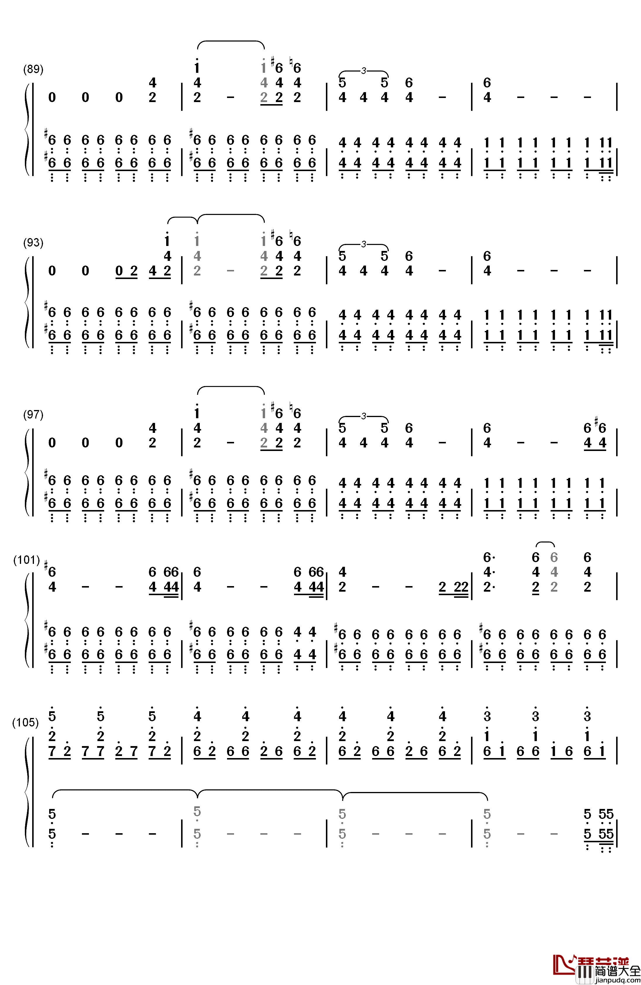 Clocks钢琴简谱_数字双手_Coldplay