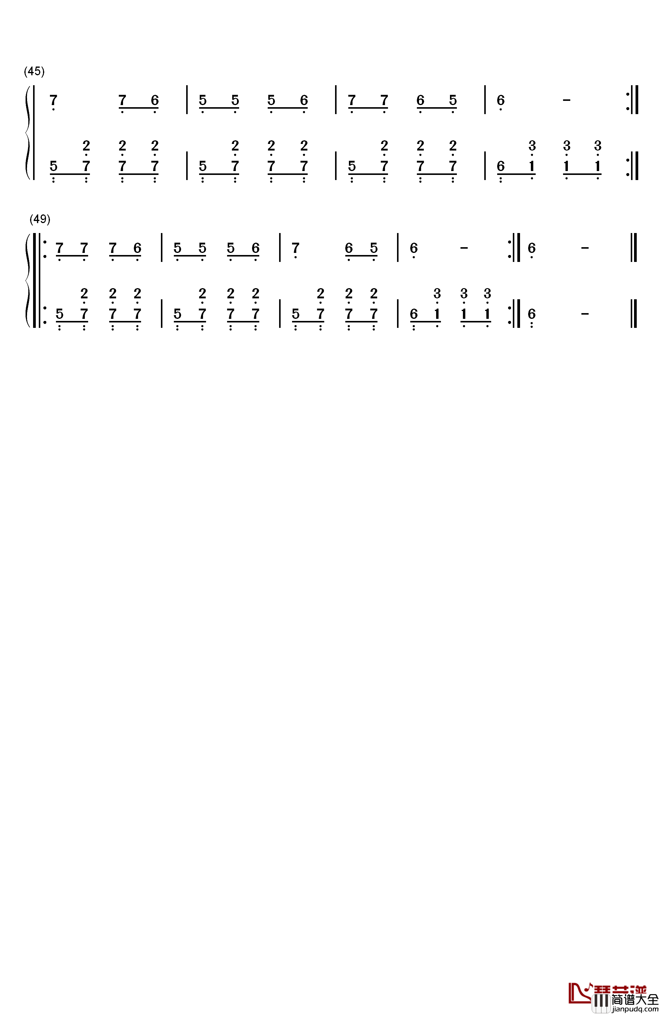 乡间的小路钢琴简谱_数字双手_叶佳修