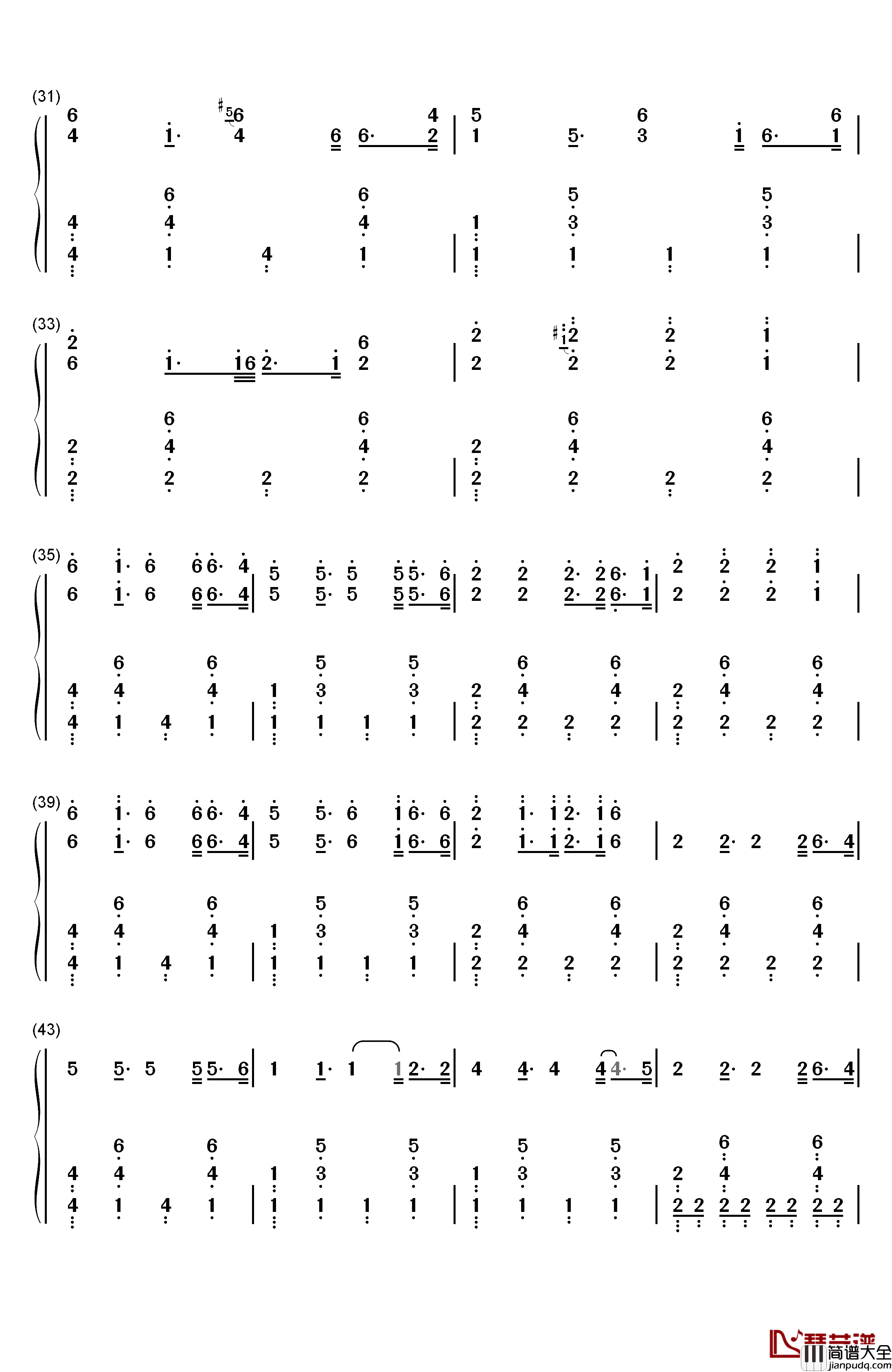 Frontier钢琴简谱_数字双手_Cargo