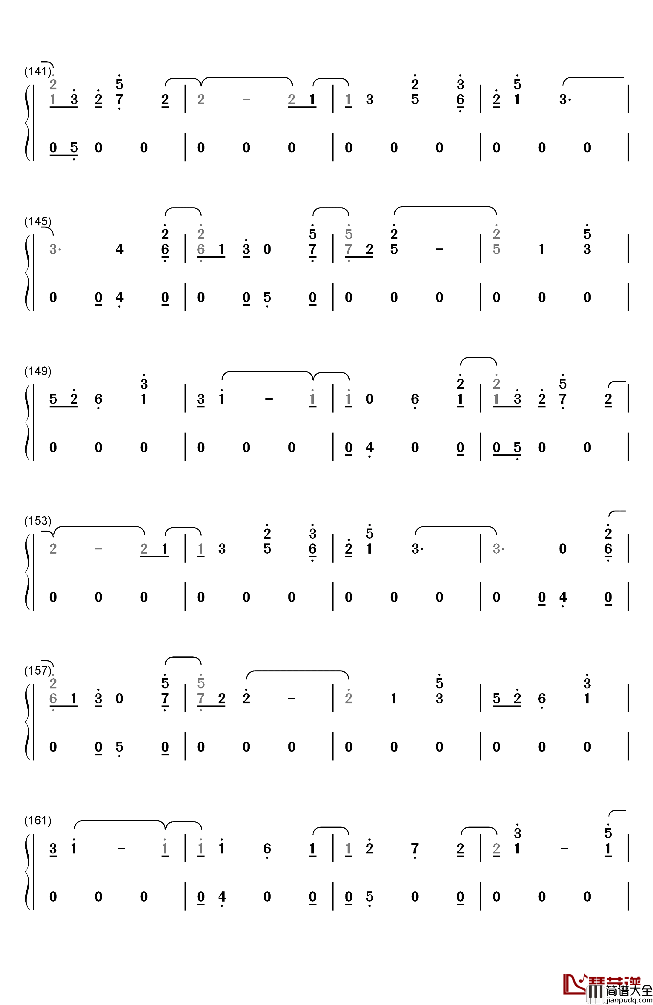 Is_That_For_Me钢琴简谱_数字双手_Alesso_Anitta