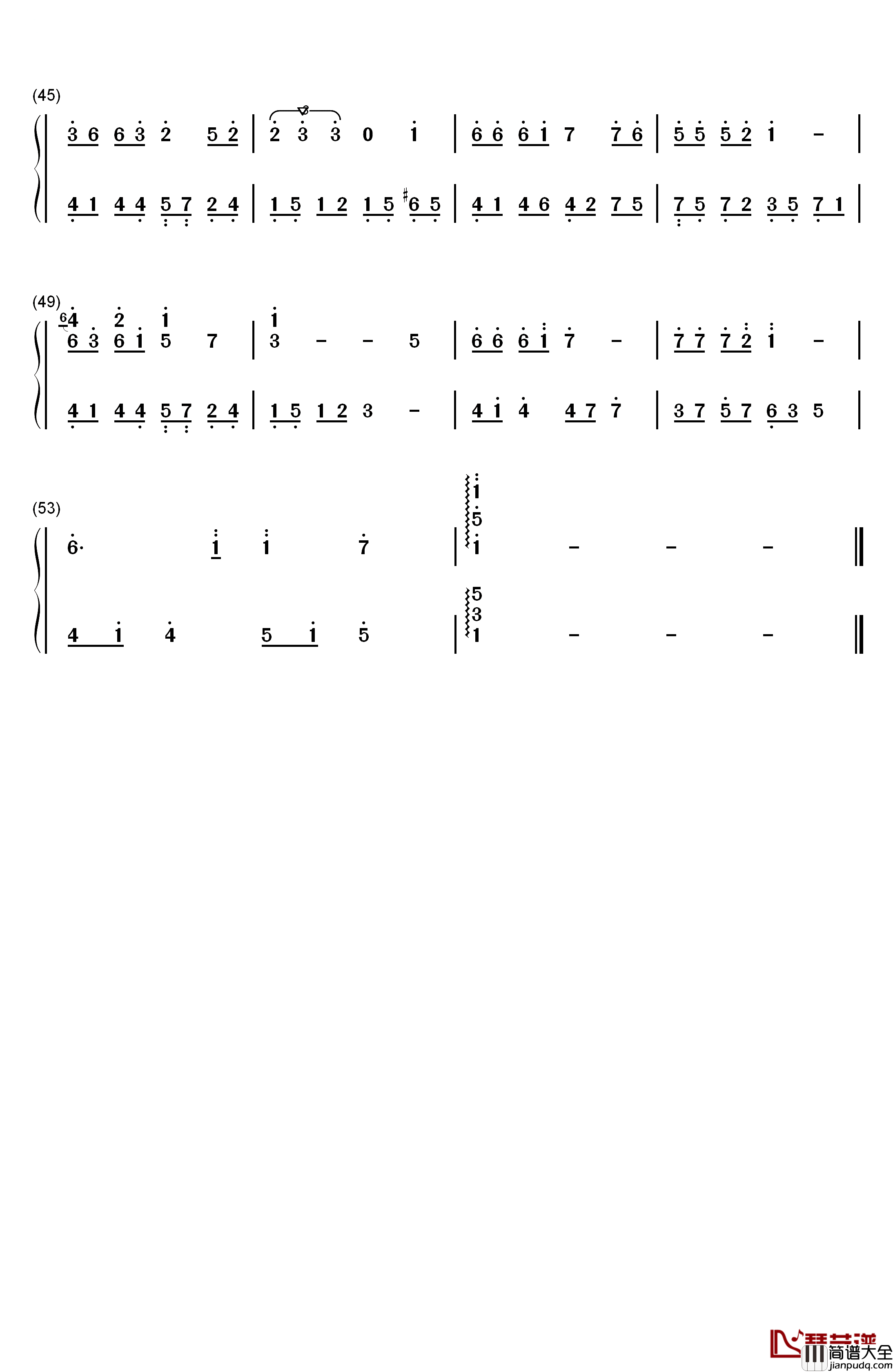 瞬间的永恒钢琴简谱_数字双手_赵海洋