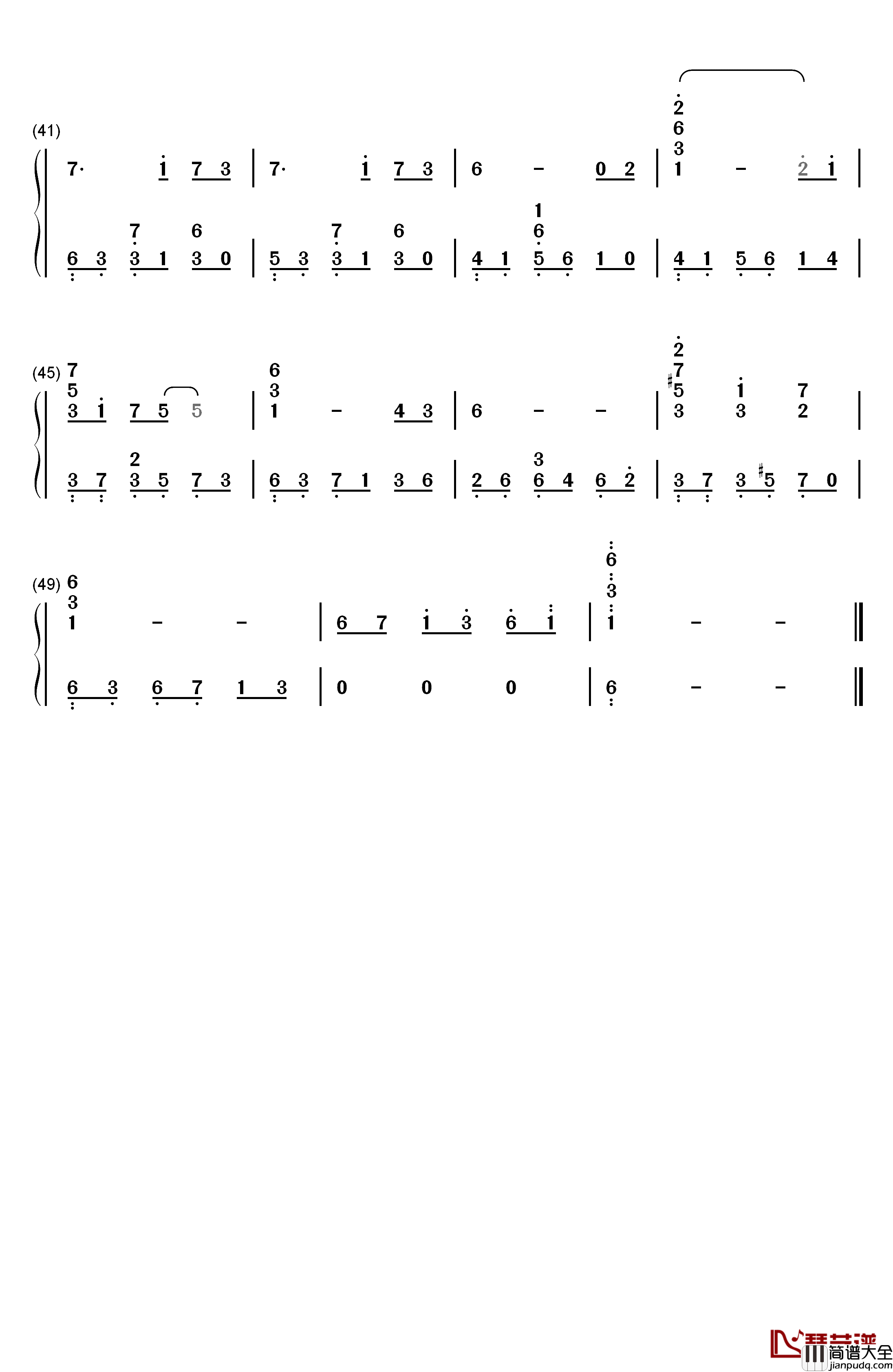 Lost_Memory钢琴简谱_数字双手_S.E.N.S.