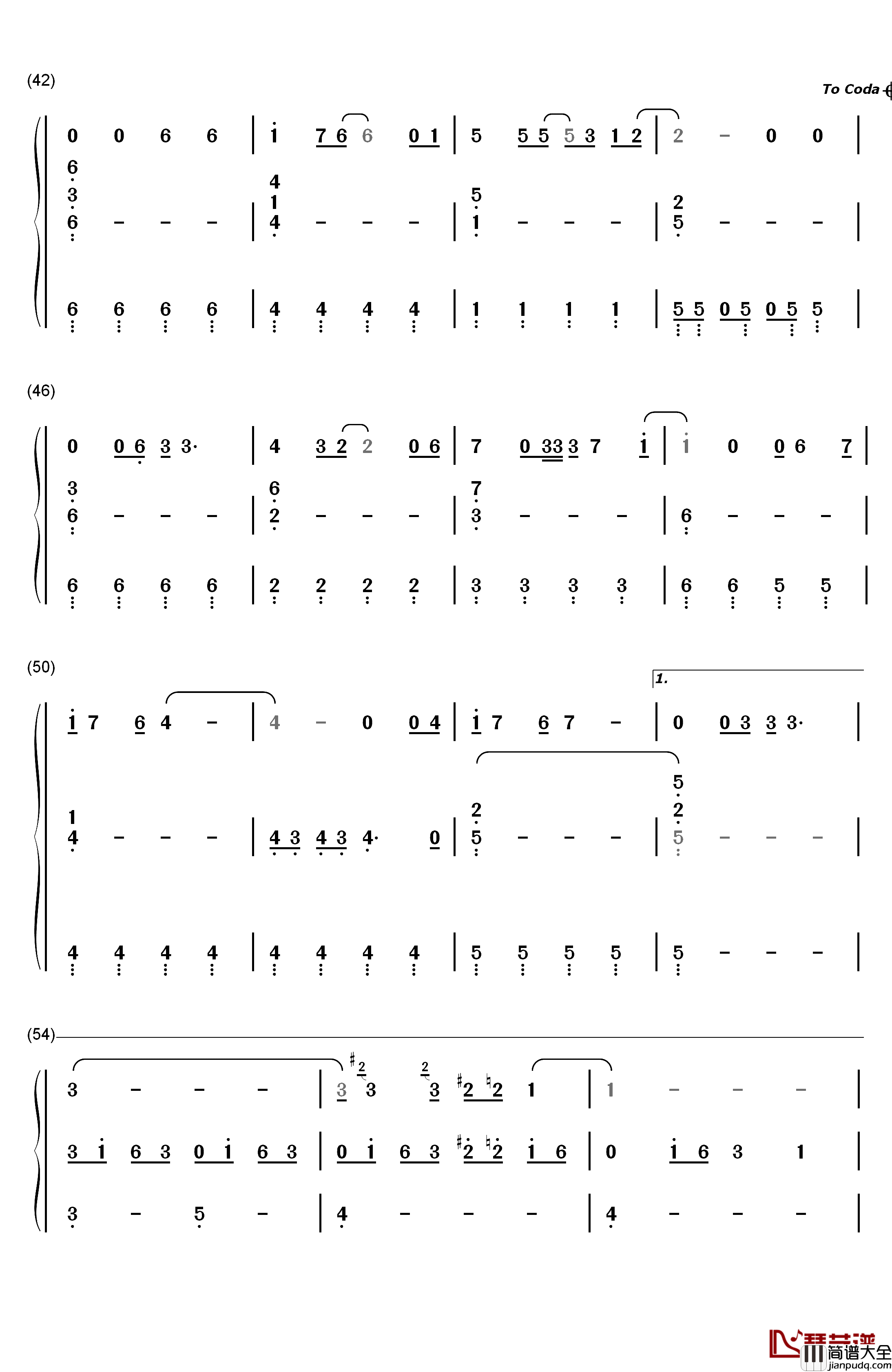 Still_Loving_You钢琴简谱_数字双手_Scorpions