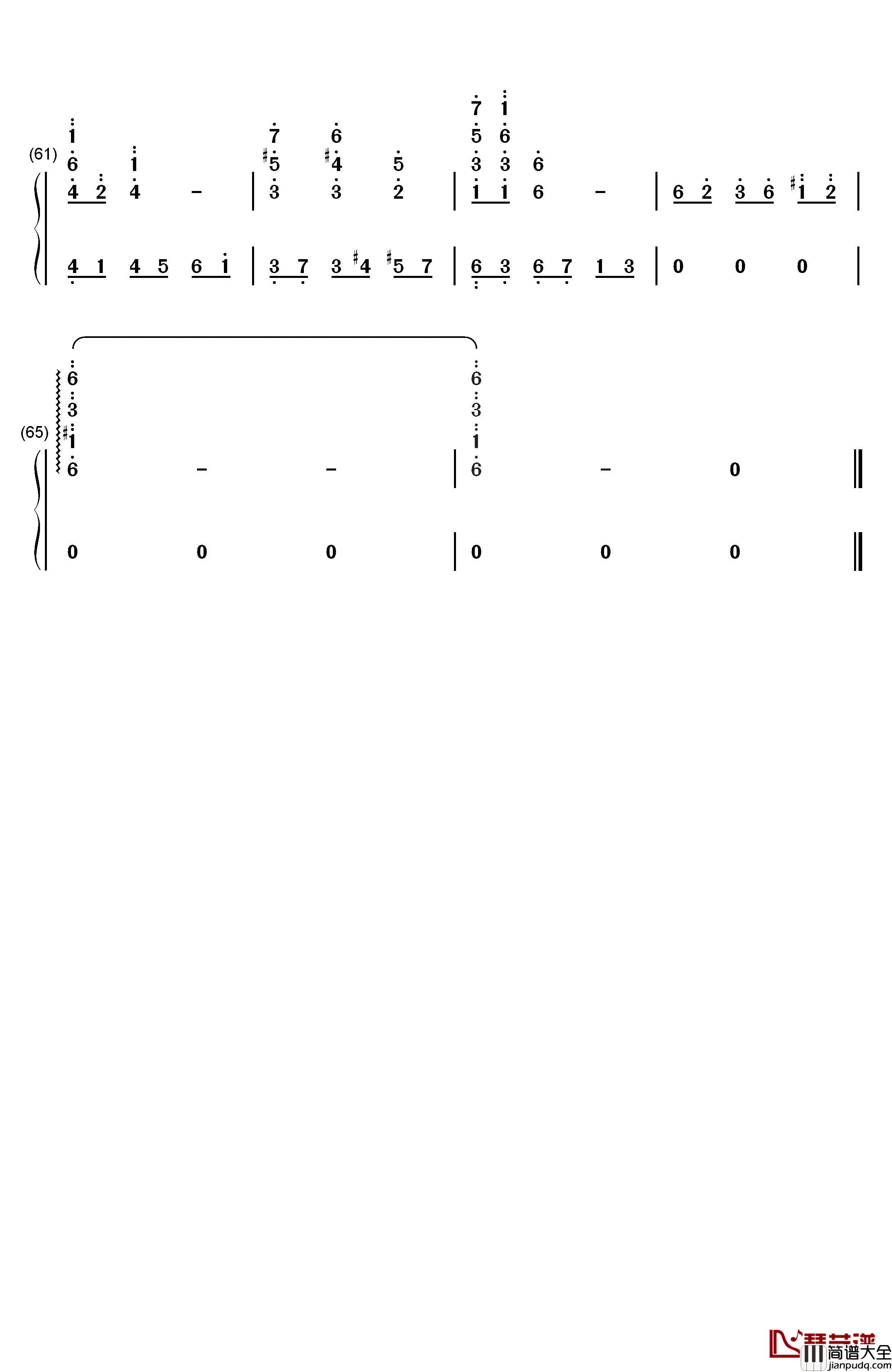 营业的主题（営業のテーマ）钢琴简谱_数字双手_未知