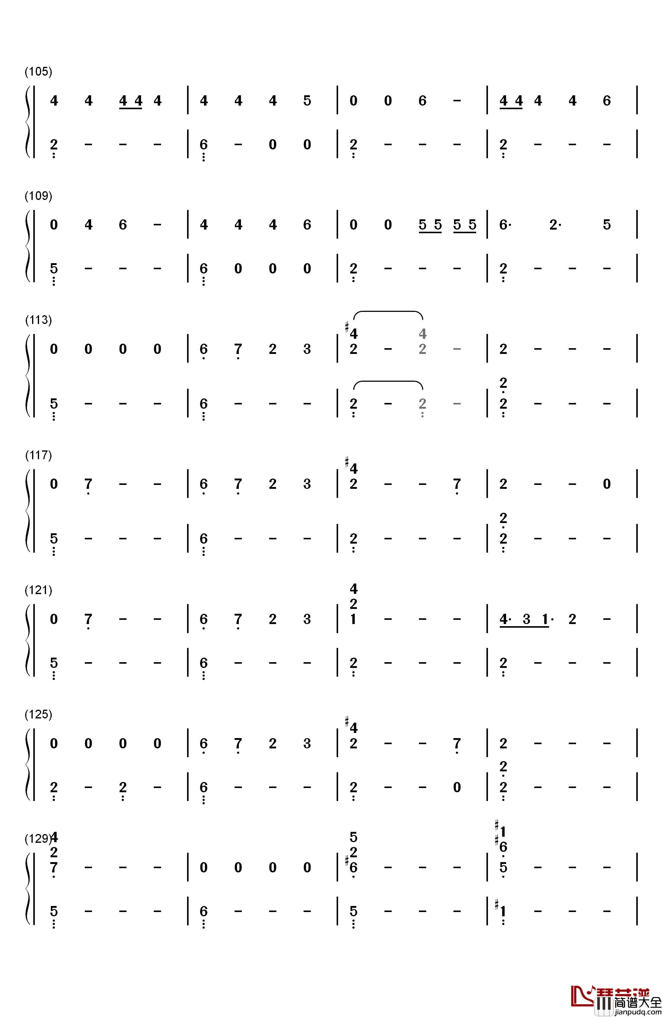 Filthy钢琴简谱_数字双手_Justin_Timberlake