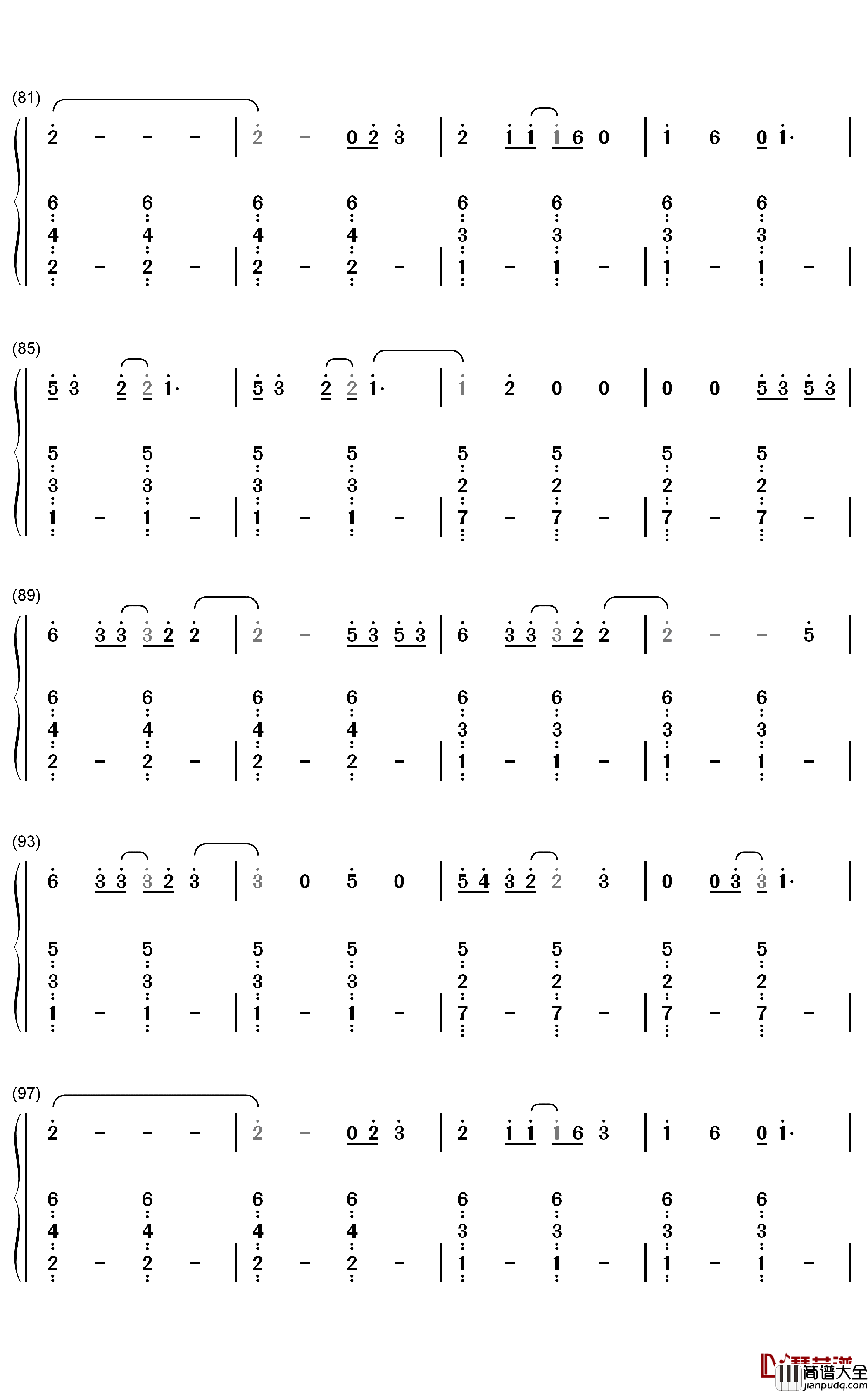 Blinding_Lights钢琴简谱_数字双手_The_Weeknd