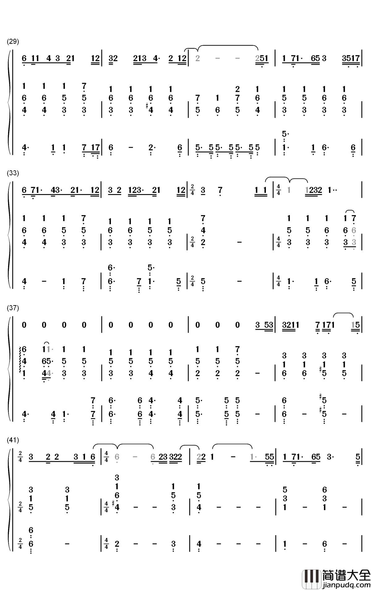 Rainbow钢琴简谱_数字双手_Kacey_Musgraves