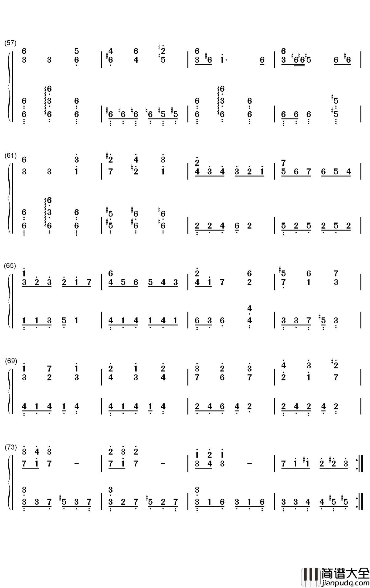 Symposium_Magarum钢琴简谱_数字双手_梶浦由记