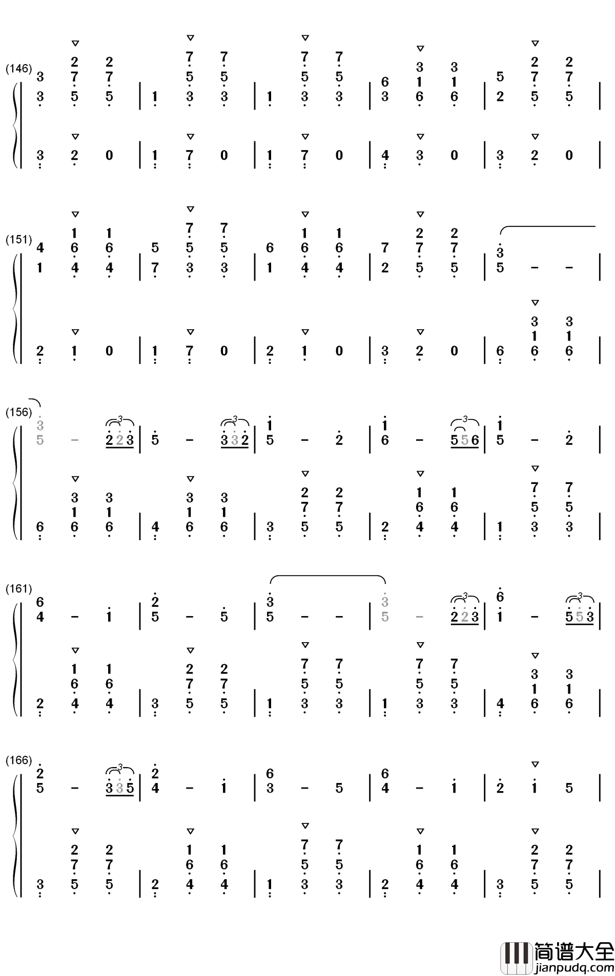 御宅访问钢琴简谱_数字双手_RADWIMPS