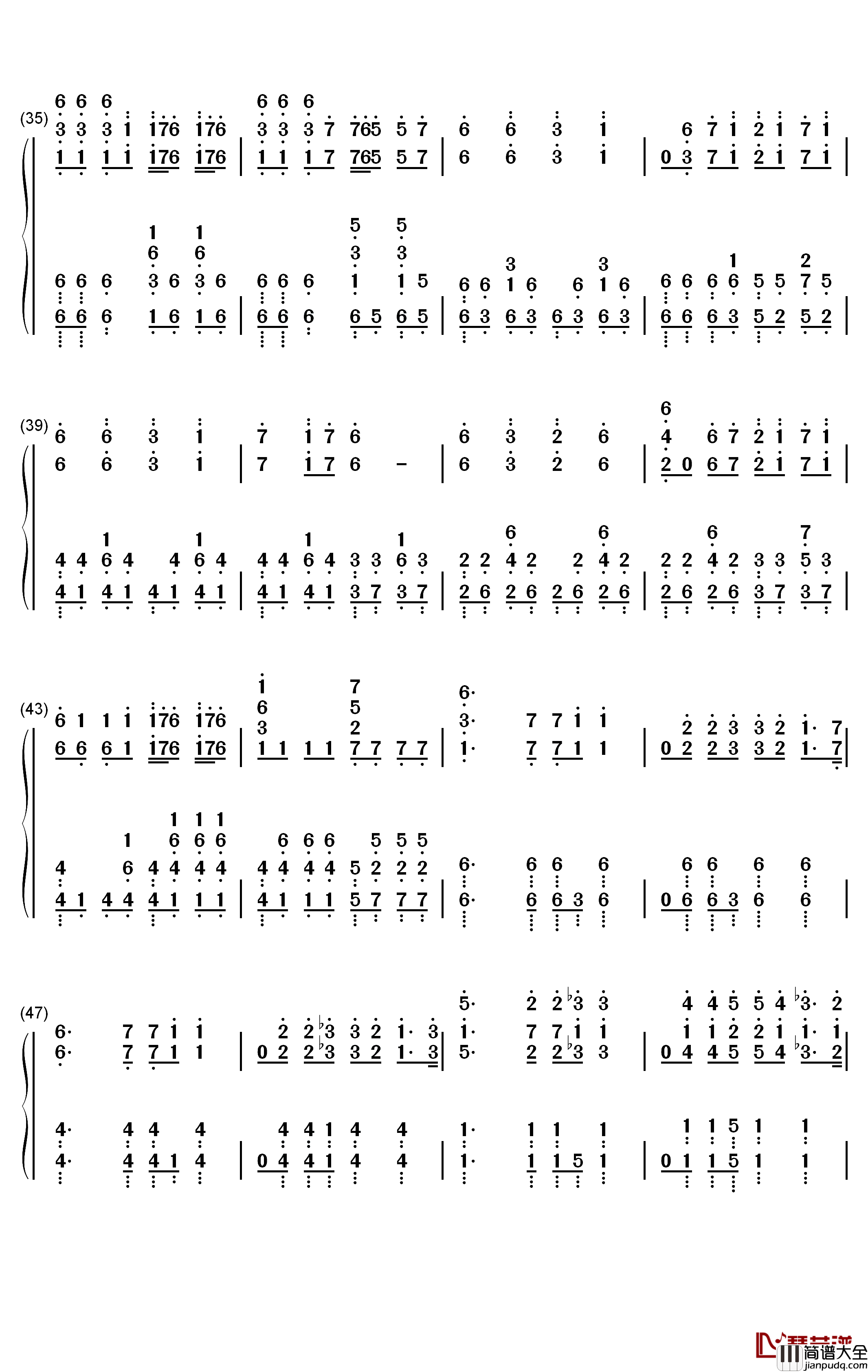 The_3rd_Anniversary钢琴简谱_数字双手_猎豹移动公司